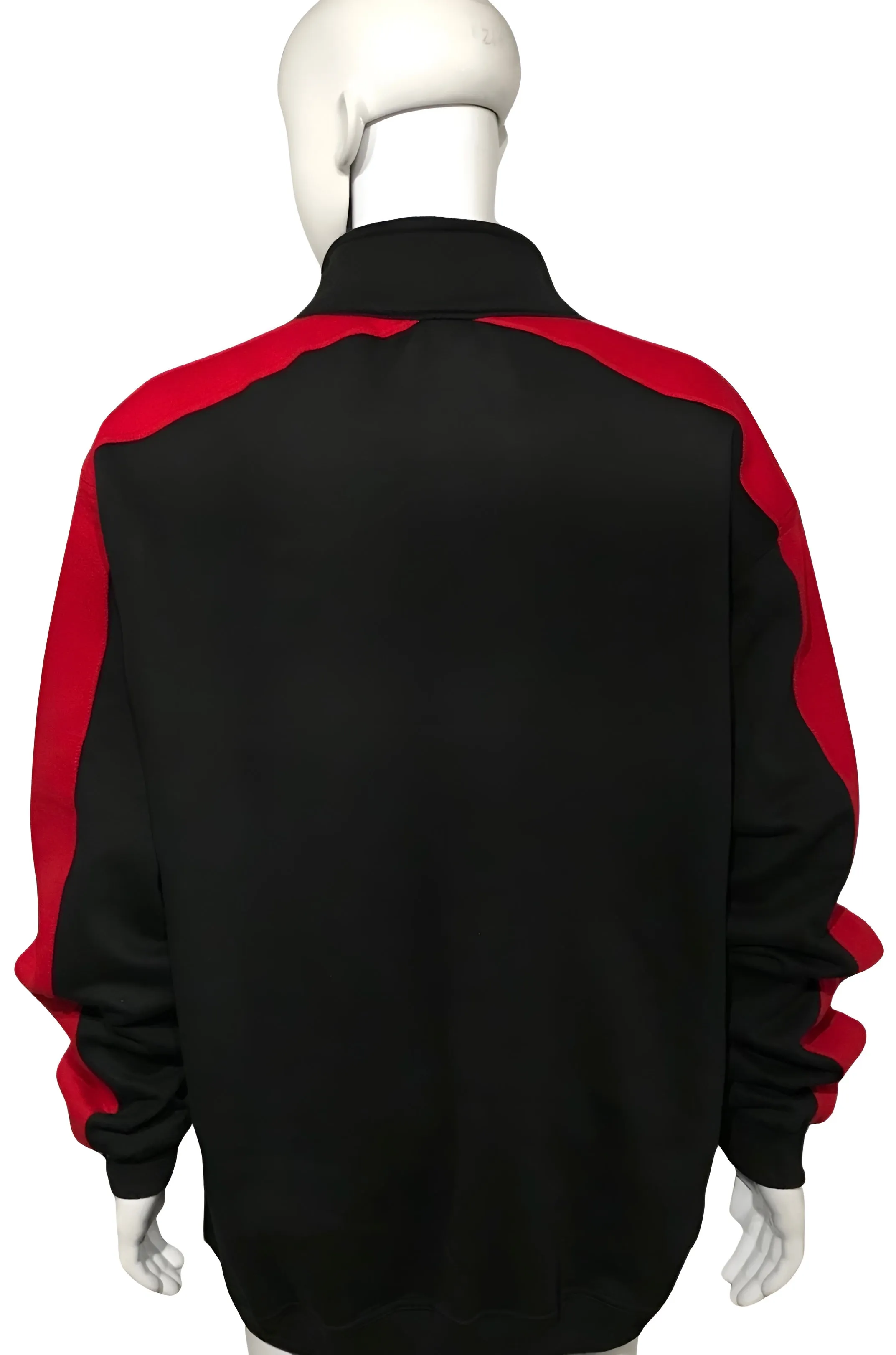 ^23^ (BLACK/RED) ZIP UP TRACK JACKETS (CUT & SEW) (EMBROIDERED LOGO)