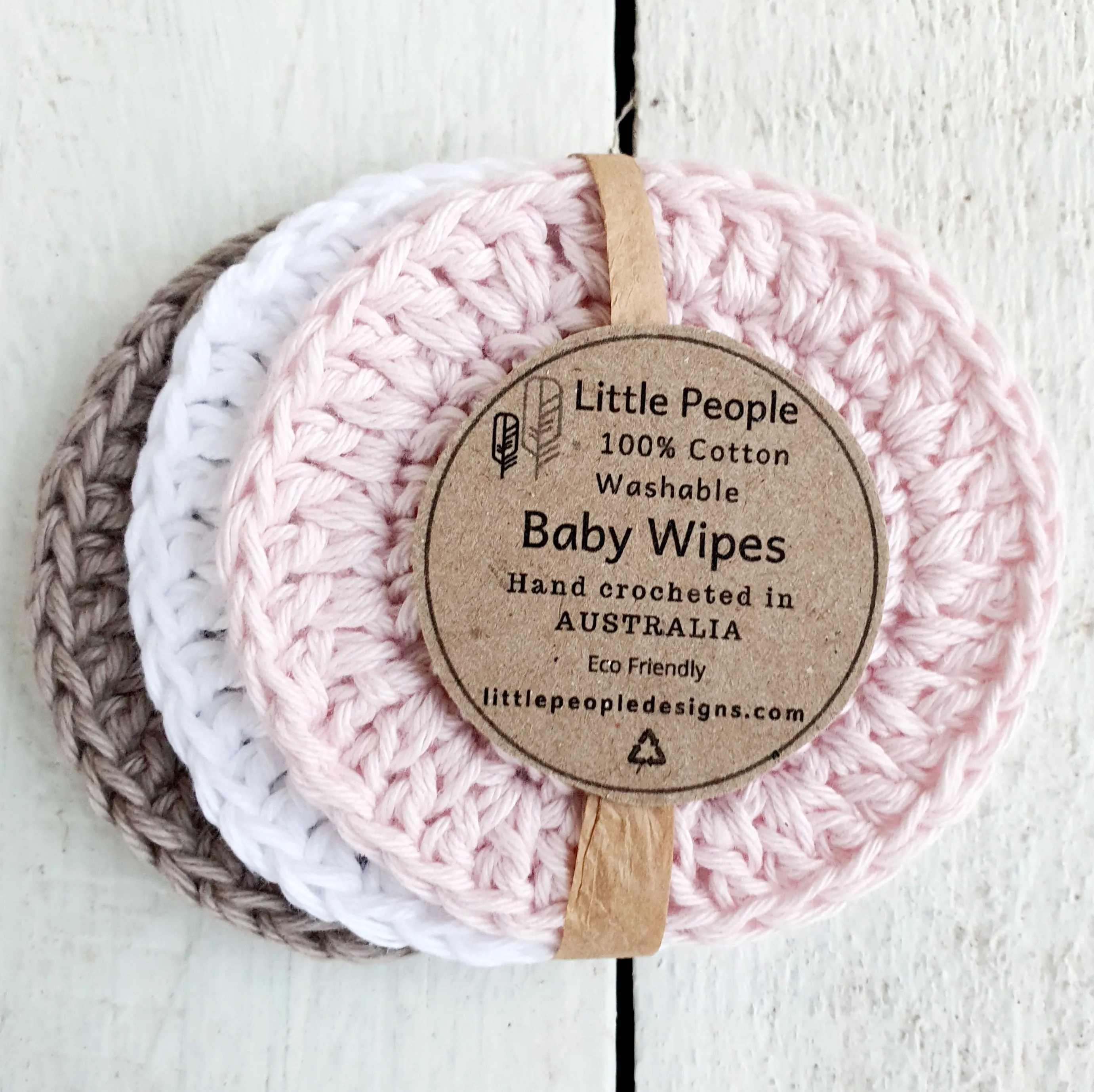 3 Pack of 100% Cotton Baby Wipes