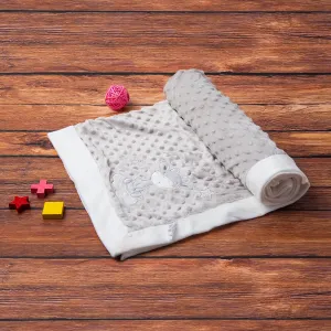 Animal Soft Reversible Bubble Blanket Grey