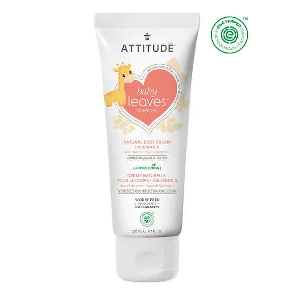 Attitude Baby Leaves Calendula Cream - Pear Nectar 200 ml