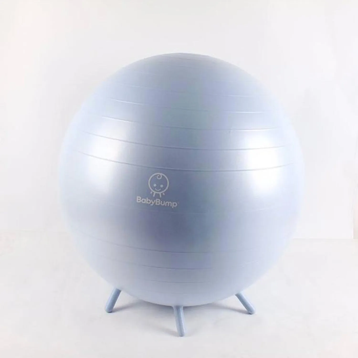 BABY BUMP™ Baby Bump Exercise Birth Ball No-Rolling Stability Baby Blue