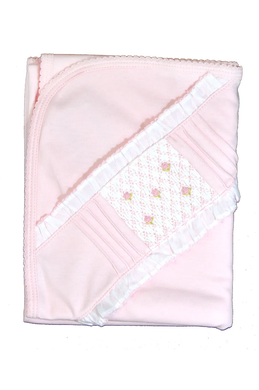 Baby Girl's Pink Rosebud Blanket