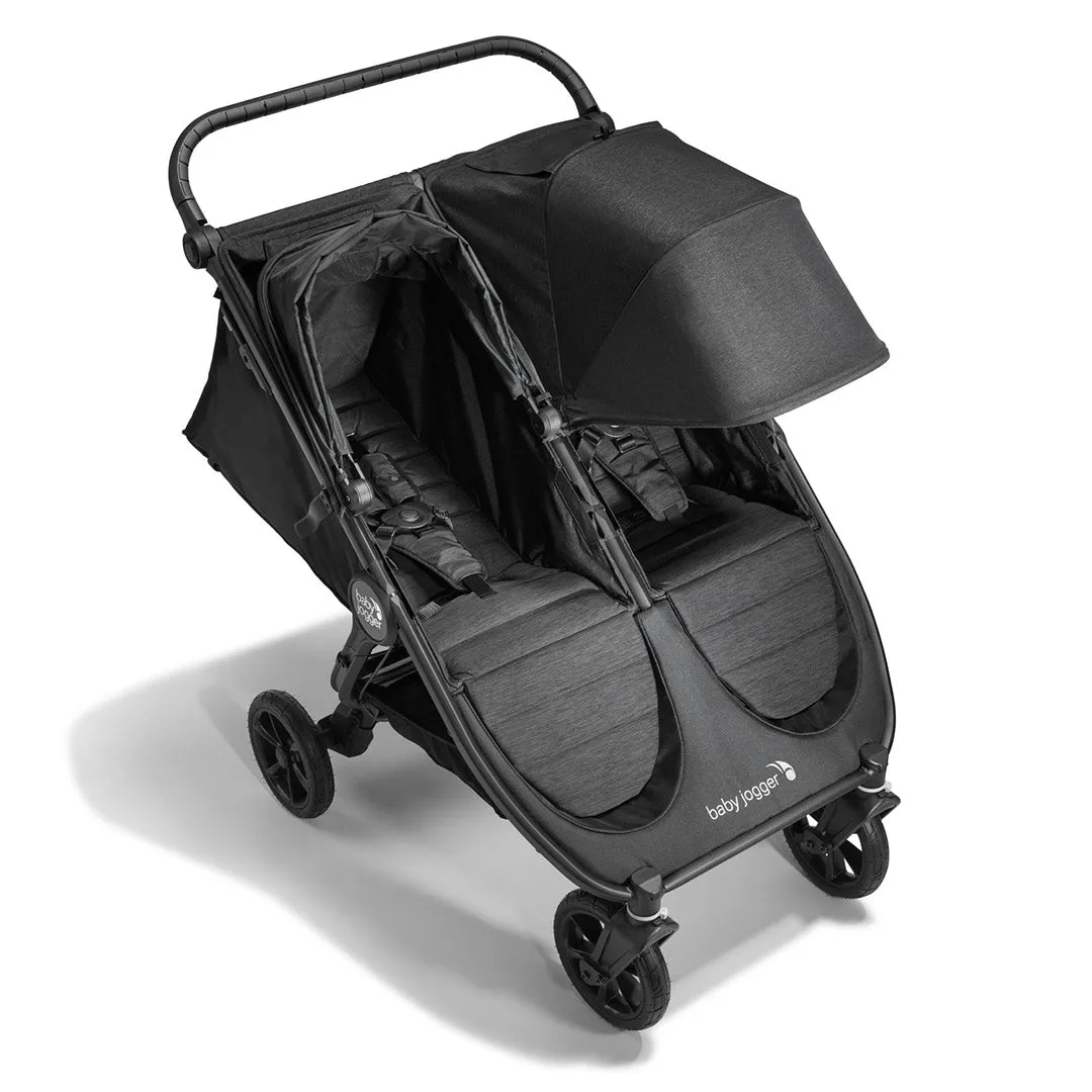 Baby Jogger City Mini GT2 Double Pushchair   Carrycot Bundle - Opulent Black