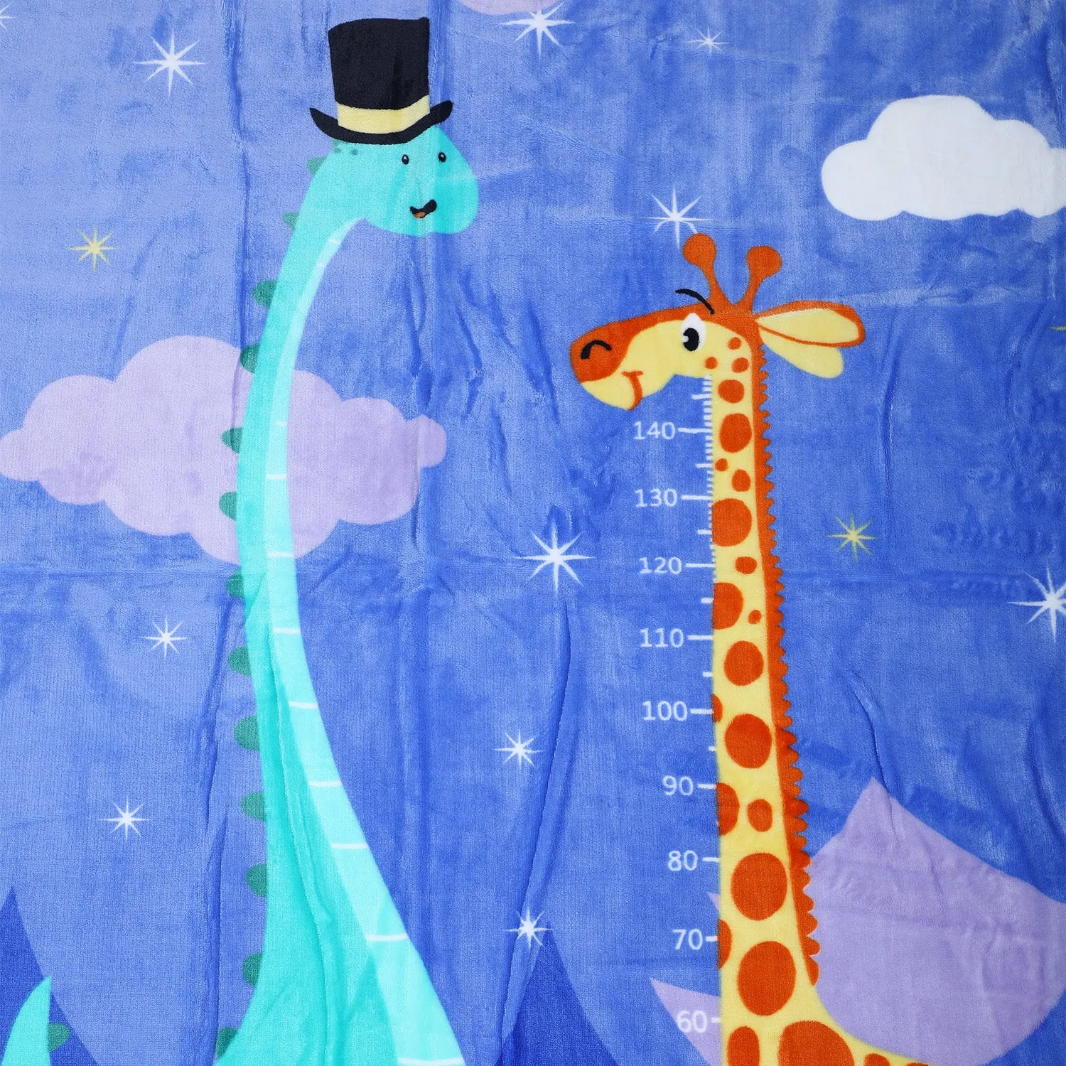 Baby Moo Tall As A Giraffe Super Soft All Season Reversible Blanket - Purple