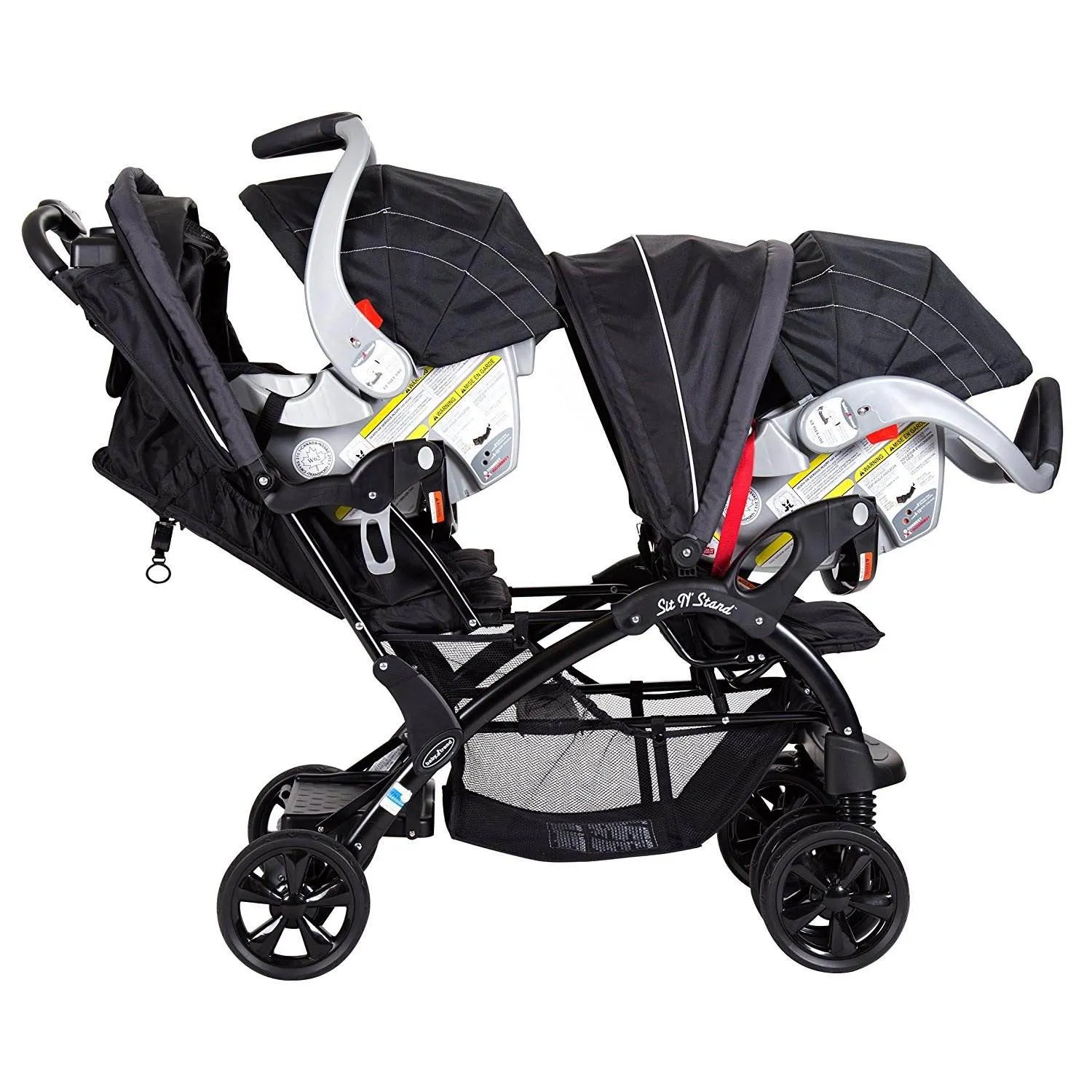 Baby Trend Double Sit N' Stand Toddler and Baby Stroller, Onyx | Used