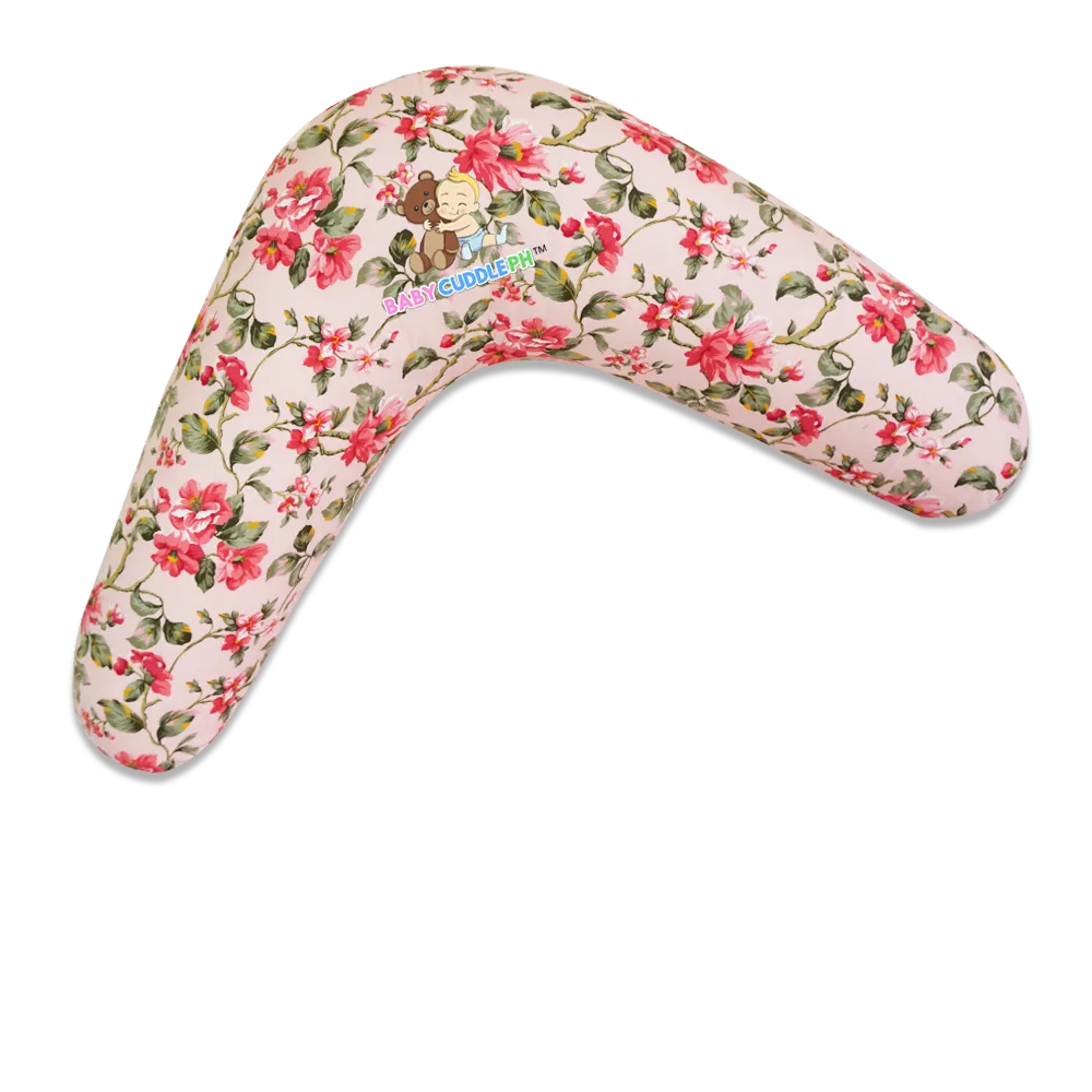 Babycuddle Nursing Pillow (Multi-use) -Flora in Peach Dotted