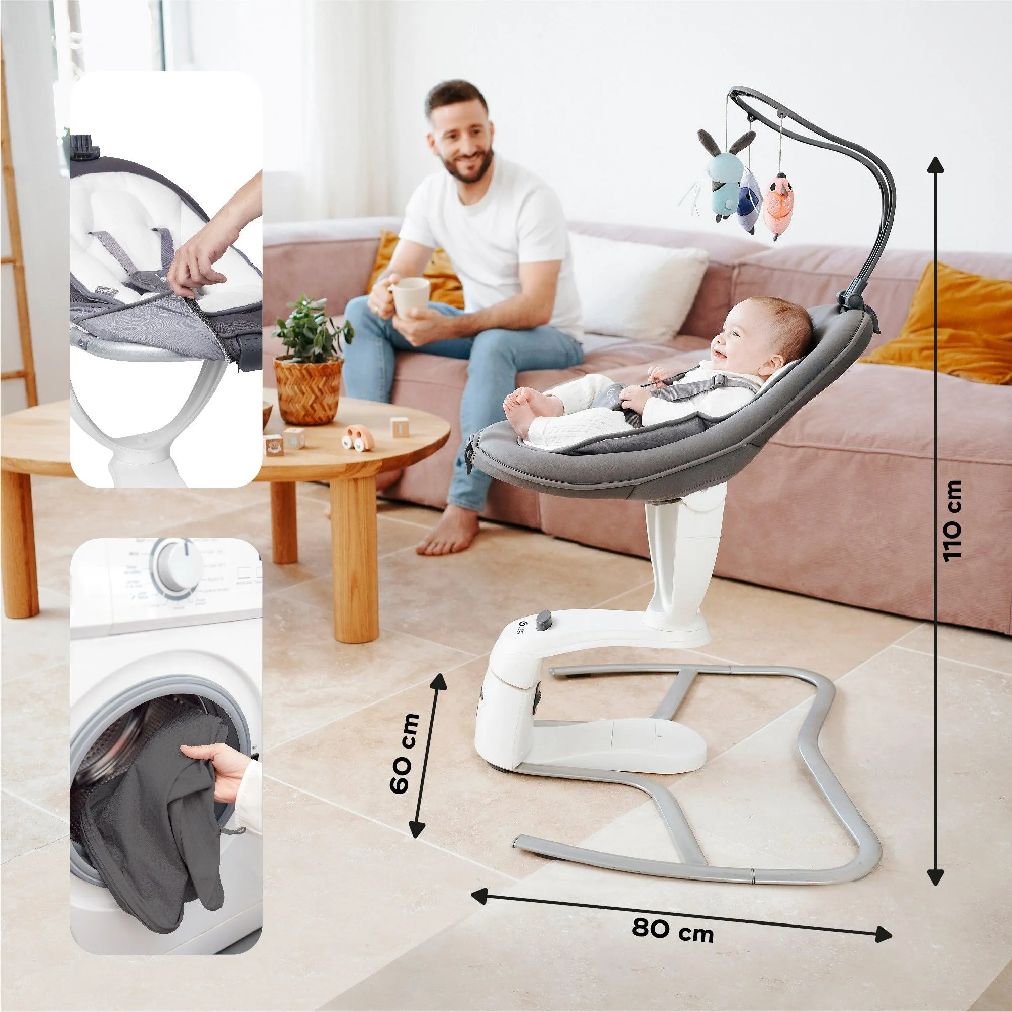 Babymoov Swoon Motion Electric 360° Baby Swing