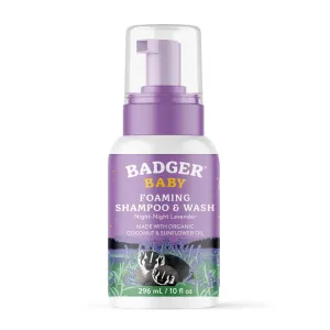 Badger Baby Night Night Foaming Shampoo & Wash 10 fl oz Liquid