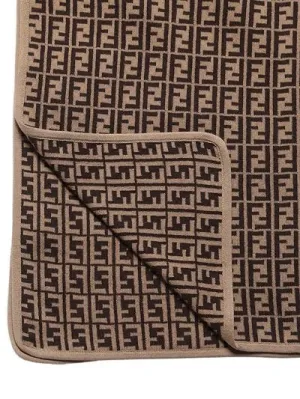 Brown Baby FF Allover Blanket