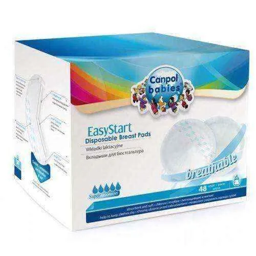 CANPOL EasyStart breast pads x 48 pcs