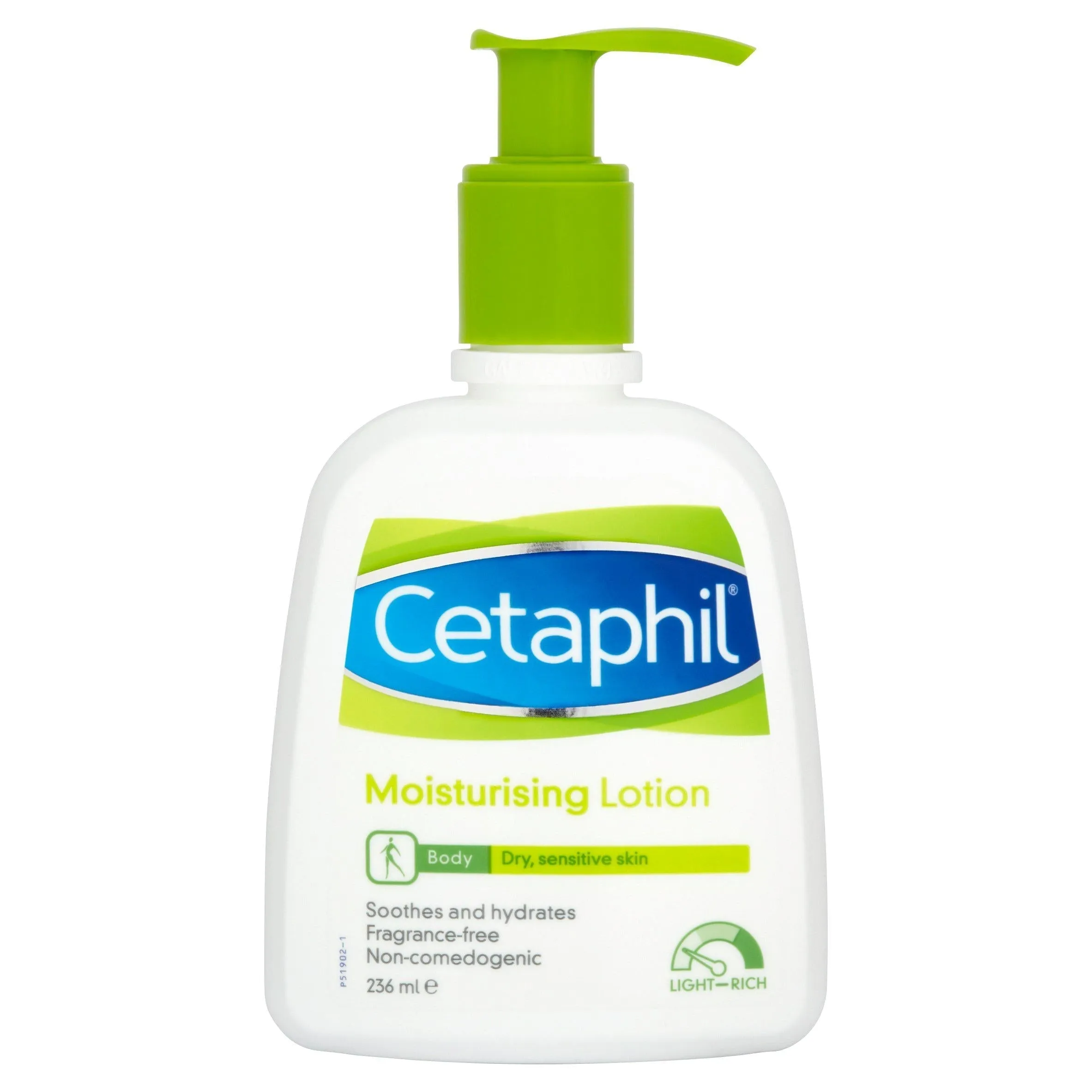 Cetaphil Fragrance-Free Moisturizing Lotion - Non-Comedogenic Formula, 236ml