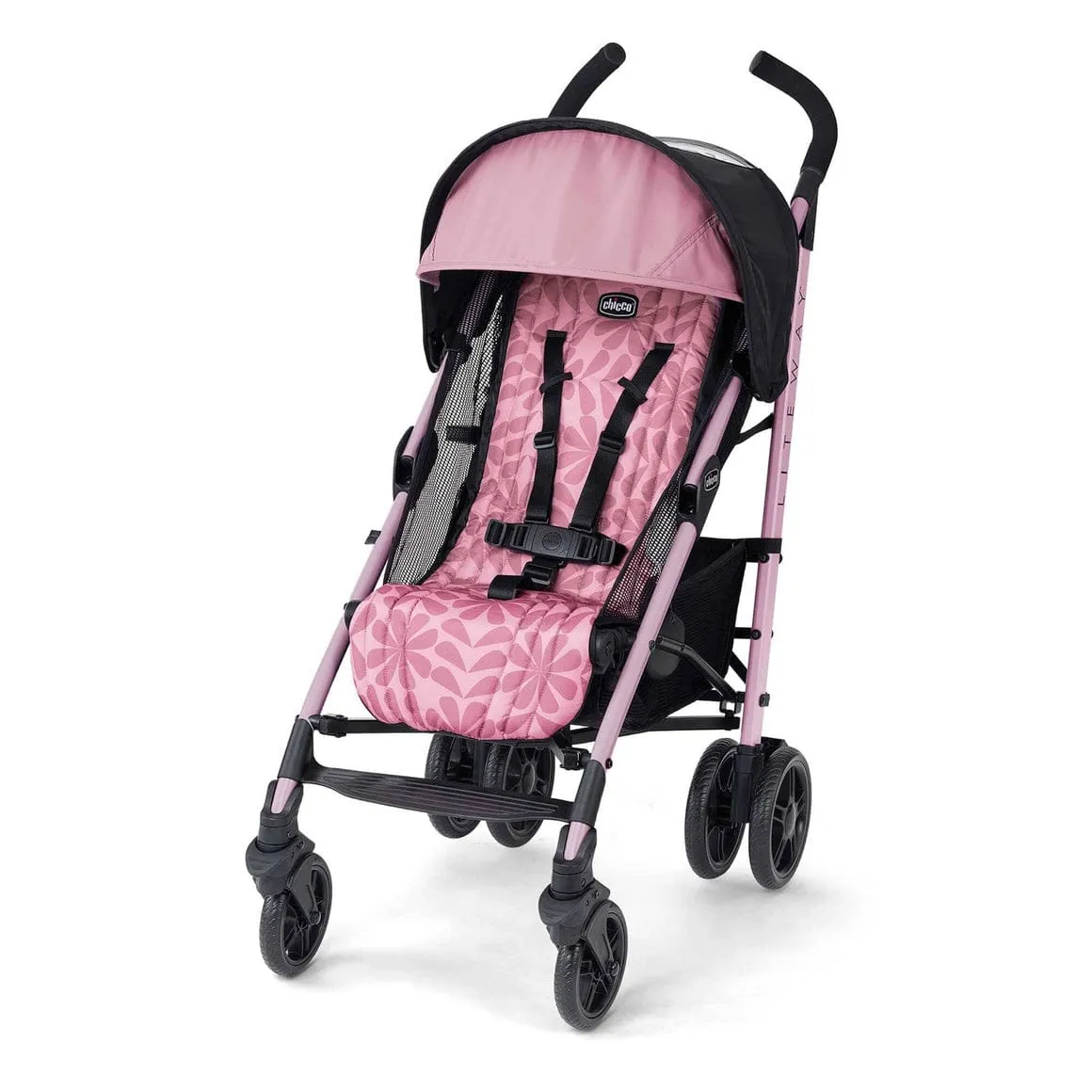 Chicco Liteway Stroller Compact Fold Baby Stroller Lightweight Umbrella Stroller Petal Pink Open Box