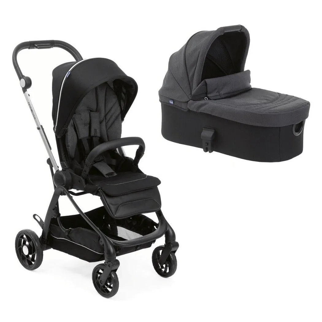 Chicco one4ever 2-in-1 Stroller and Carrycot (Pirate Black)