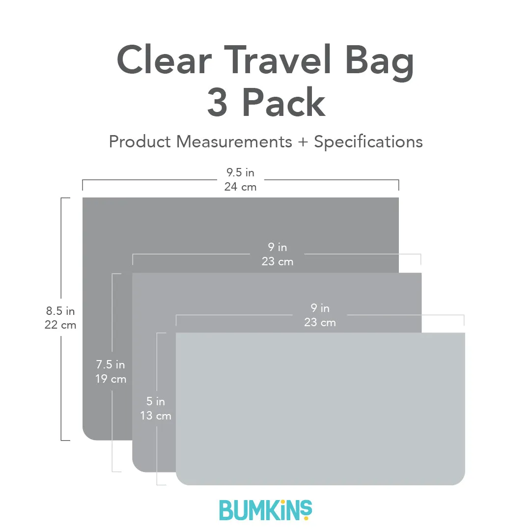 Clear Travel Bag 3-Pack: Snitch™