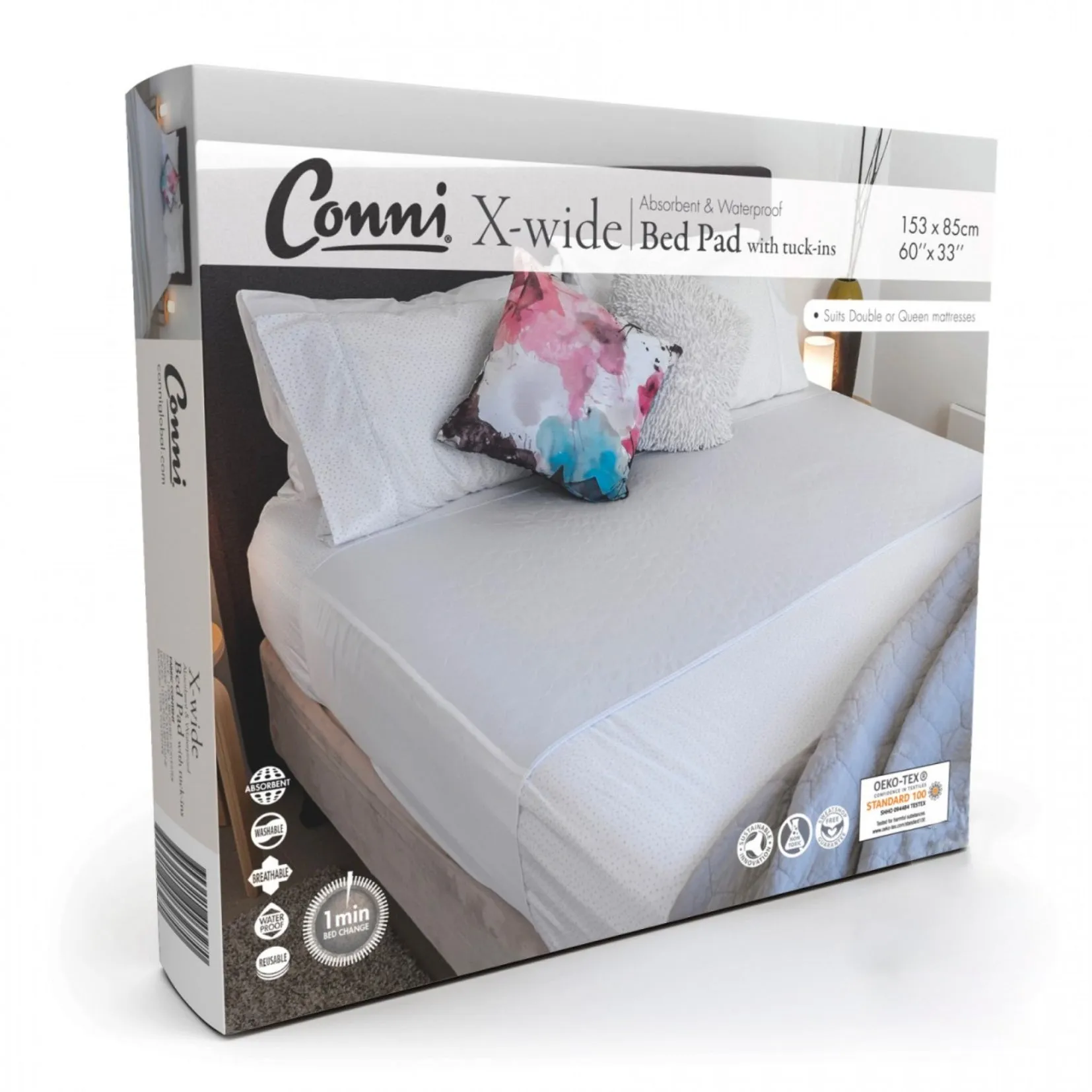 Conni X-Wide Bed Pad With Tuck Ins (1)