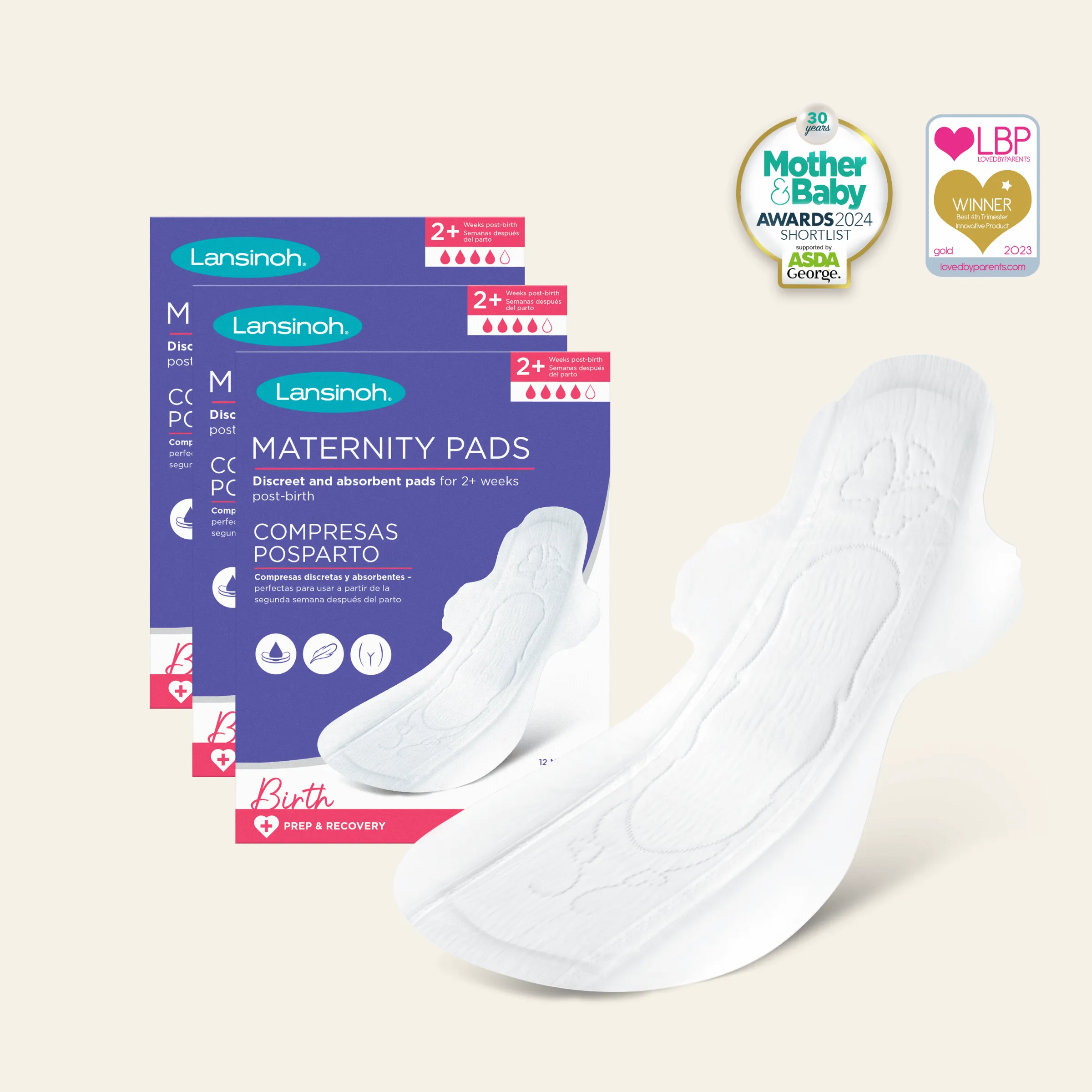 Discreet & Absorbent Maternity Pads: 2  weeks post-birth