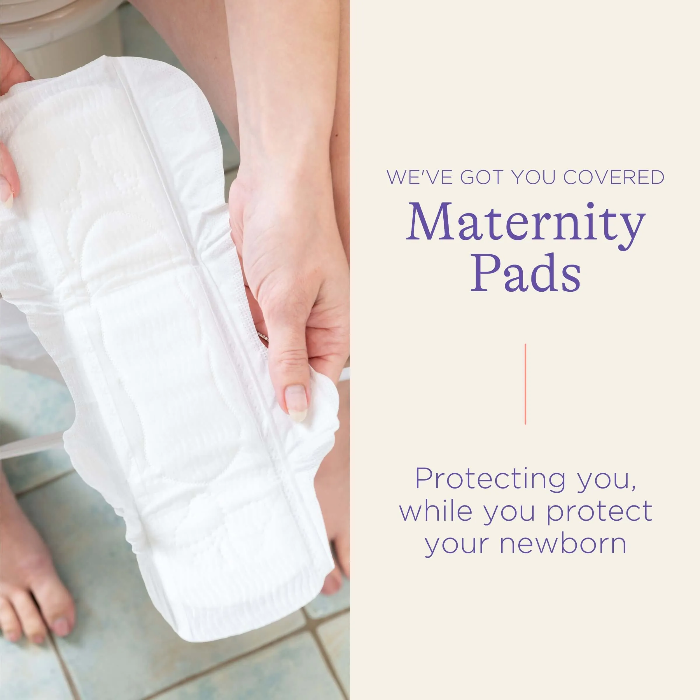 Discreet & Absorbent Maternity Pads: 2  weeks post-birth