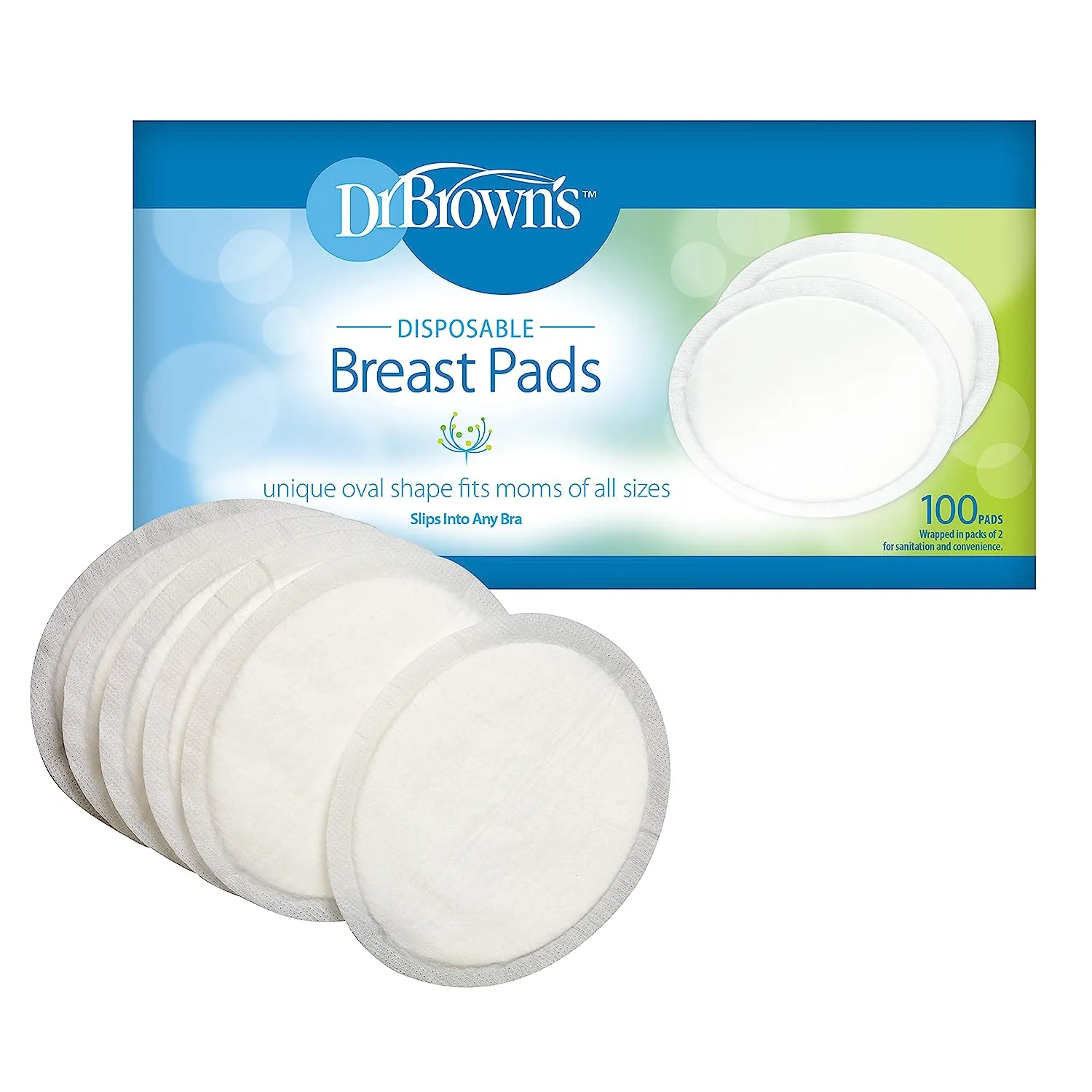 Dr. Brown's Disposable Breast Pads, 100 Count