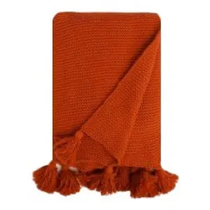 Edition Tassel Throw, Standard, Orange