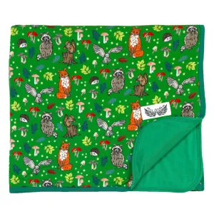 Enchanted Forest Woodland Animals Toddler Blanket