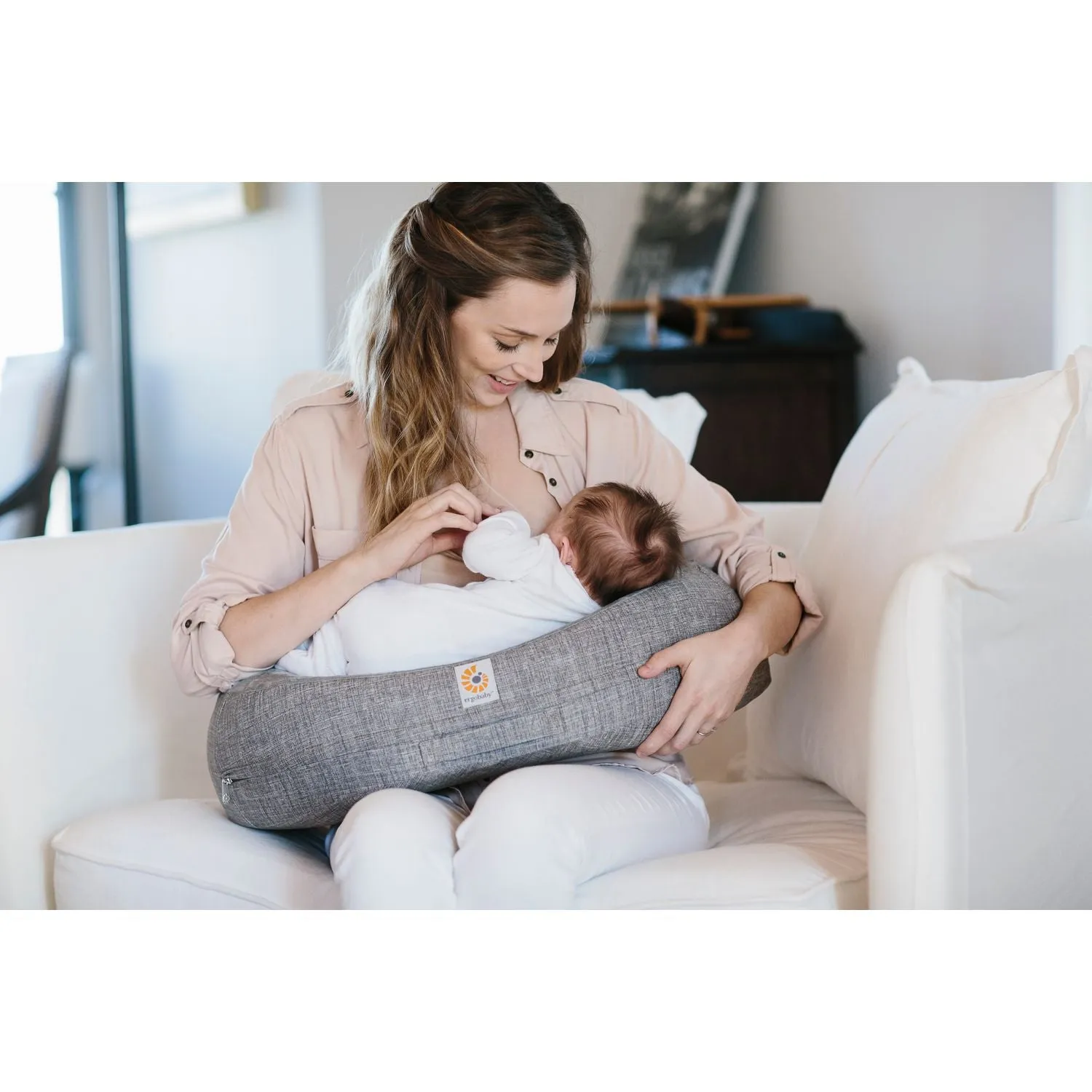 Ergobaby Natural Curve Nursing Pillow - Grey