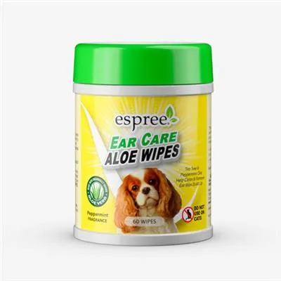 Espree Ear Care Aloe Wipes for Dogs - 60 ct