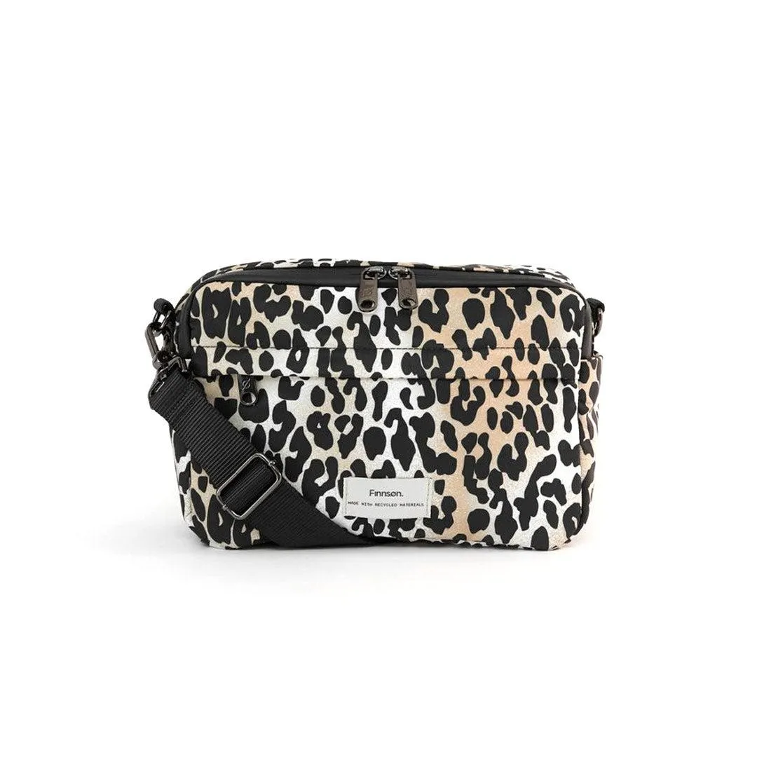 Finnson Frida Eco Stroller Organiser With Stroller Clips - Leopard