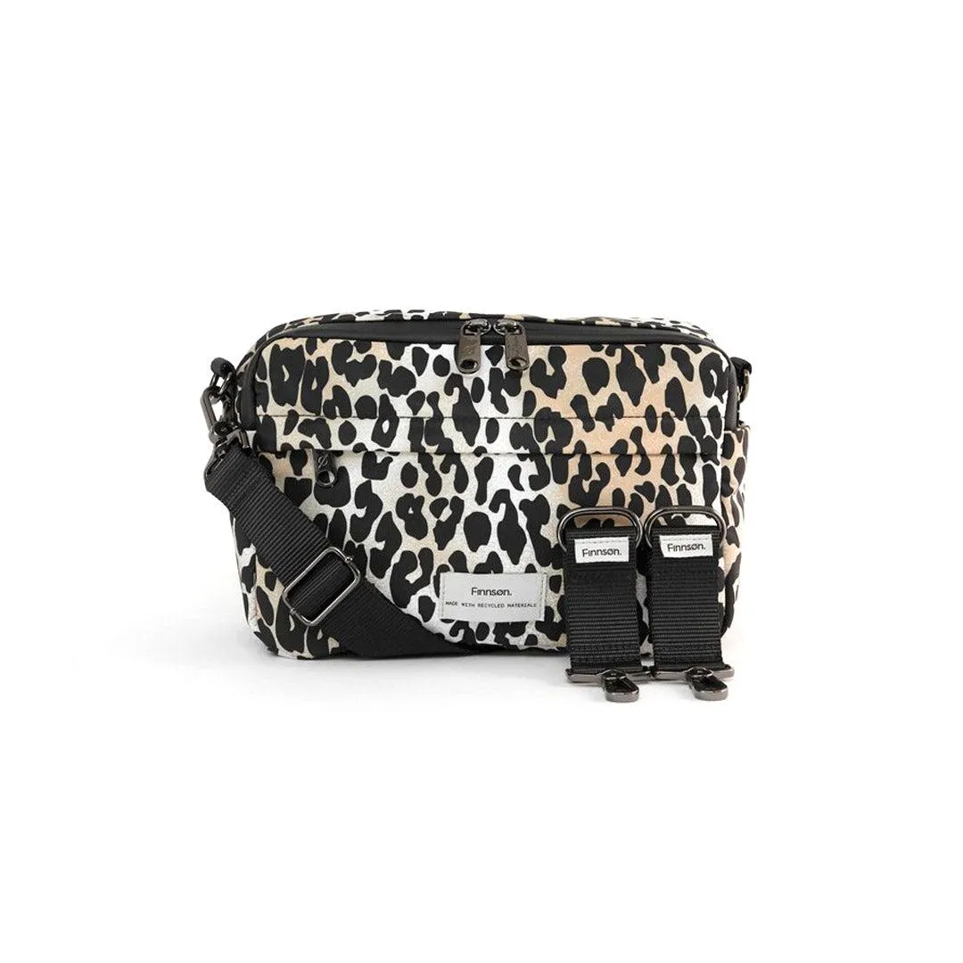 Finnson Frida Eco Stroller Organiser With Stroller Clips - Leopard