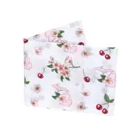 Floral Michigan Baby Swaddle Blanket