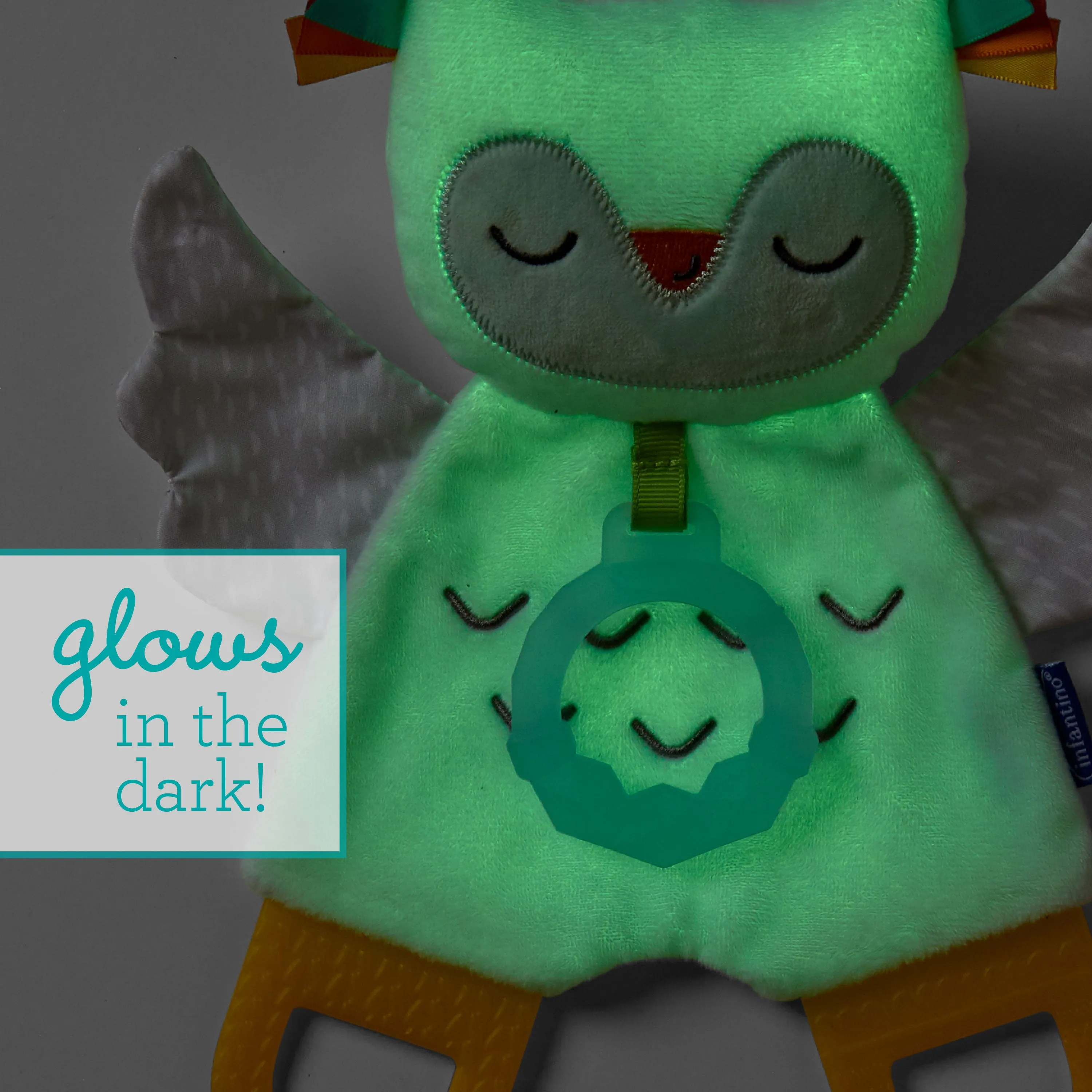 Glow-in-the-Dark Cuddly Teether, Owl