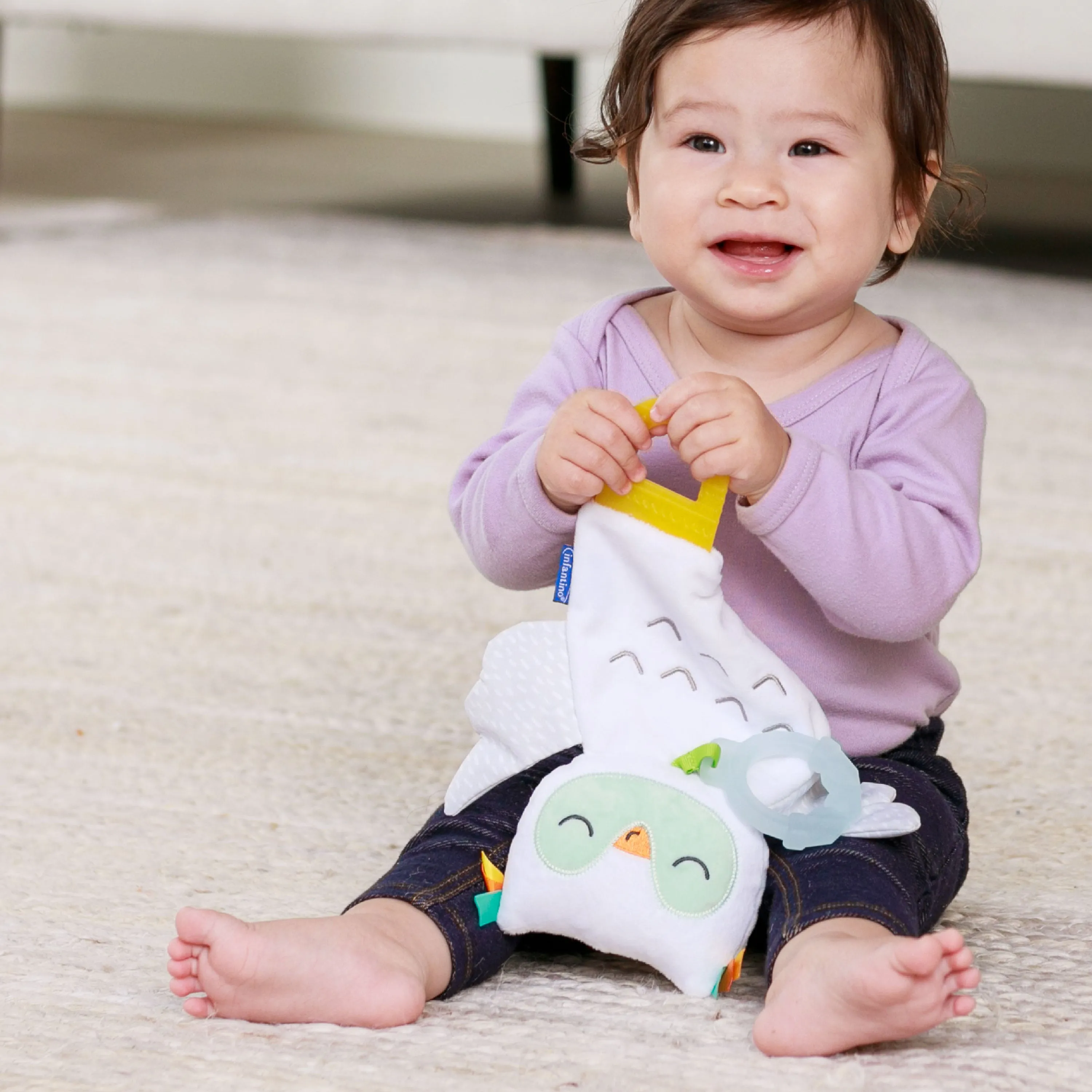 Glow-in-the-Dark Cuddly Teether, Owl