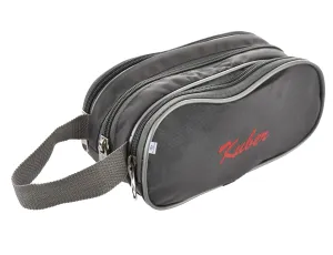 Heart Home Rexine Lightweight Travel Toiletry Bag Shaving Kit with Carrying Strap (Grey) 54HH4283.