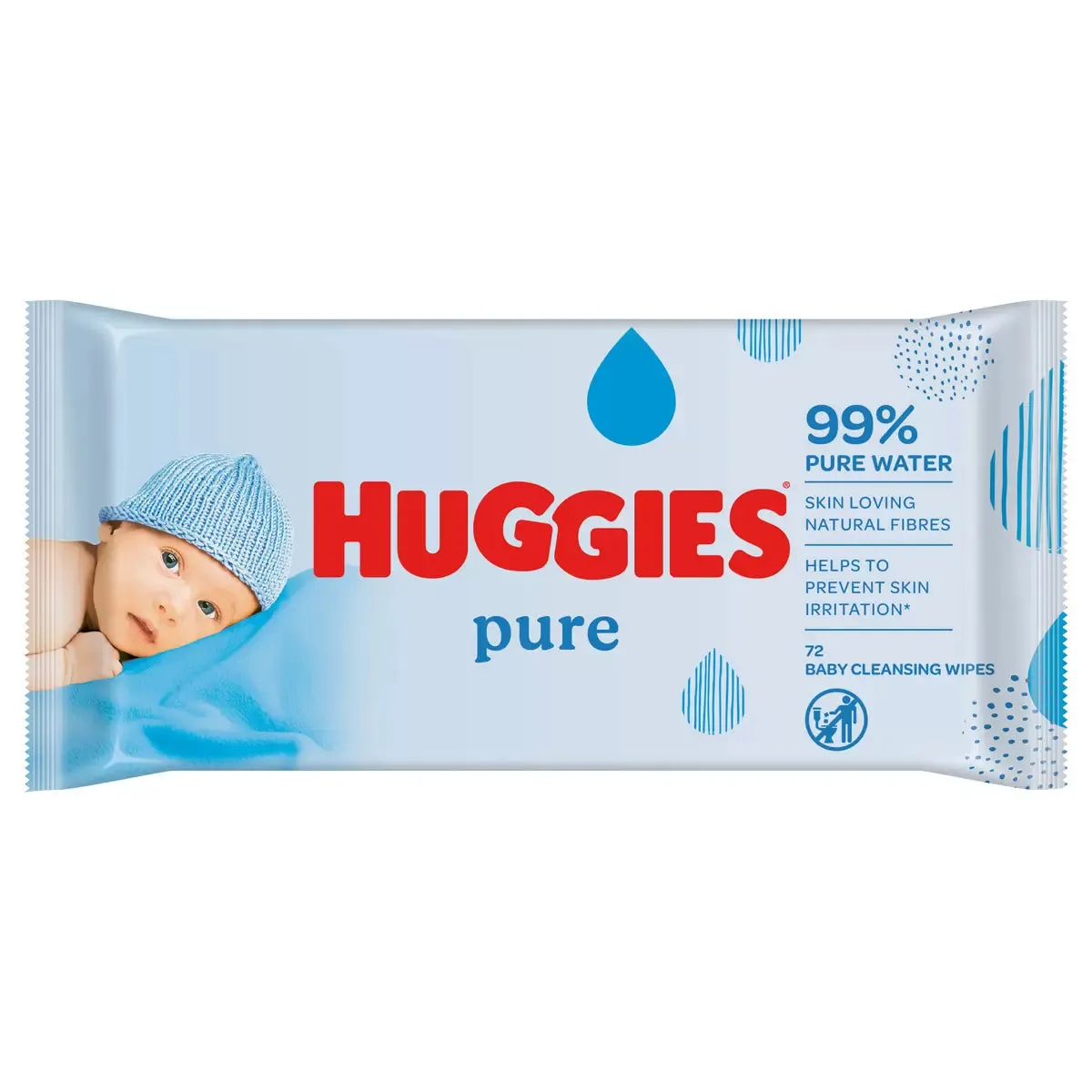 HUGGIES Pure Baby Wipes With 99 Percentage Pure Water for Sensitivity  ------ Clearance