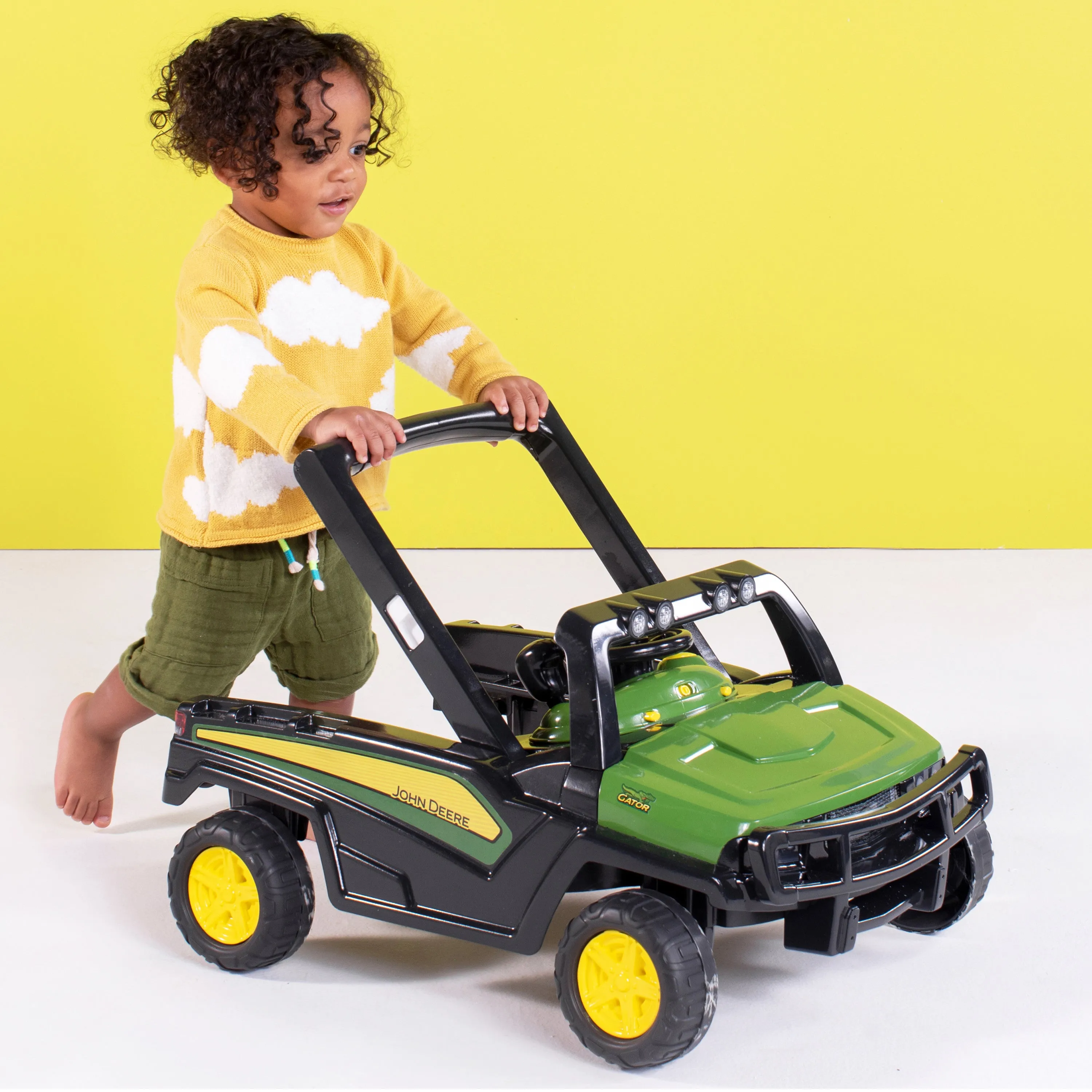 John Deere Gator 4-in-1 Green Baby Activity Walker with 4 Ways to Play