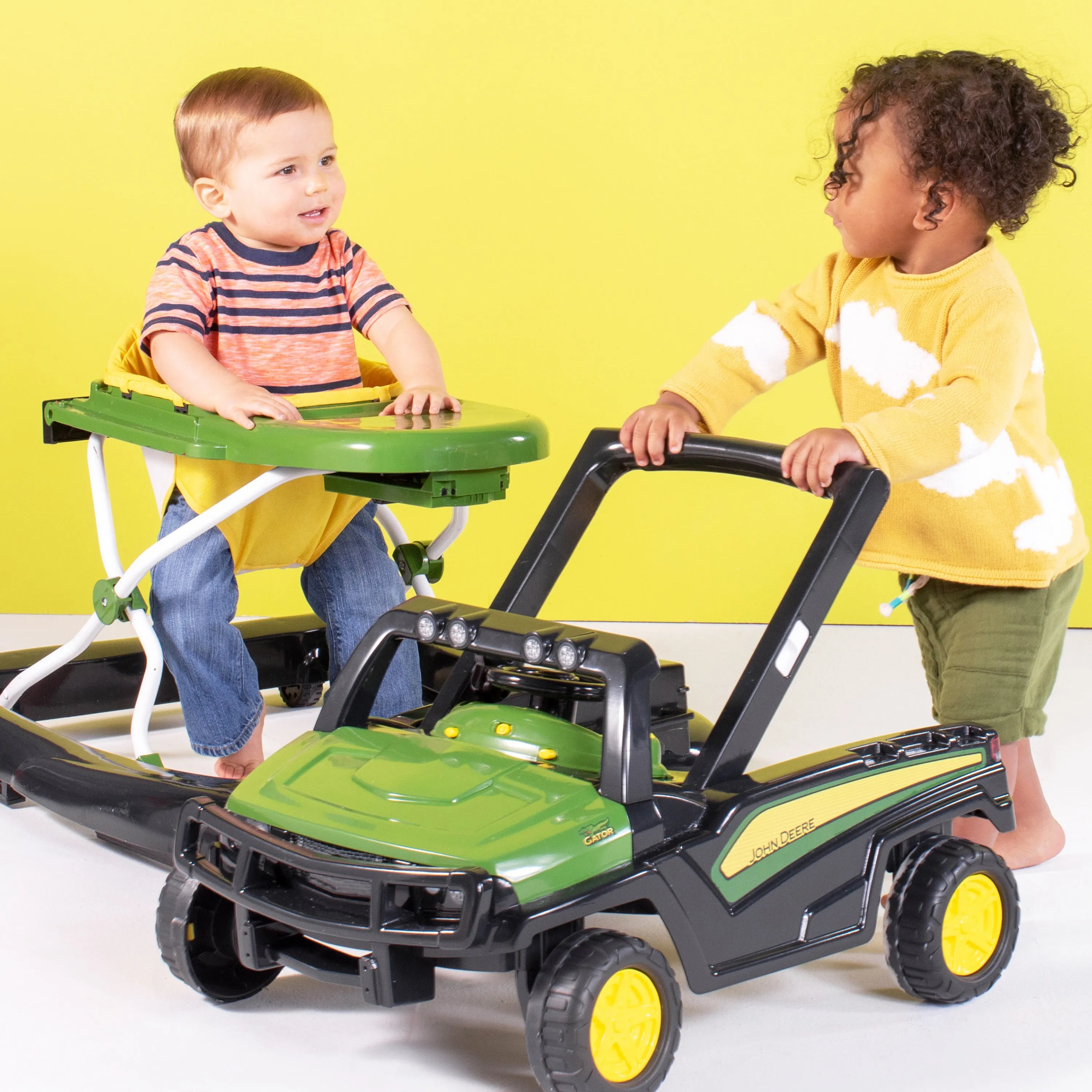 John Deere Gator 4-in-1 Green Baby Activity Walker with 4 Ways to Play