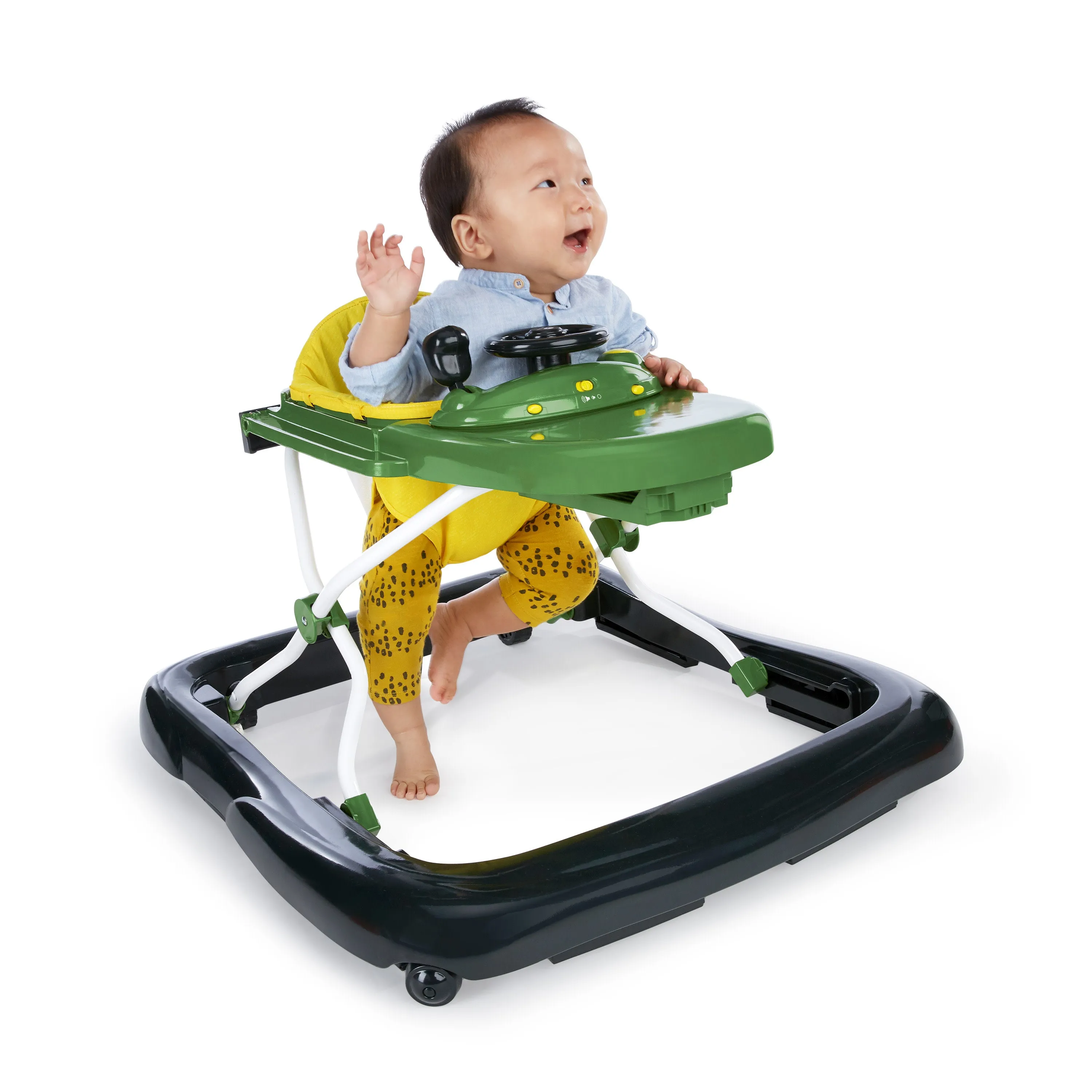 John Deere Gator 4-in-1 Green Baby Activity Walker with 4 Ways to Play