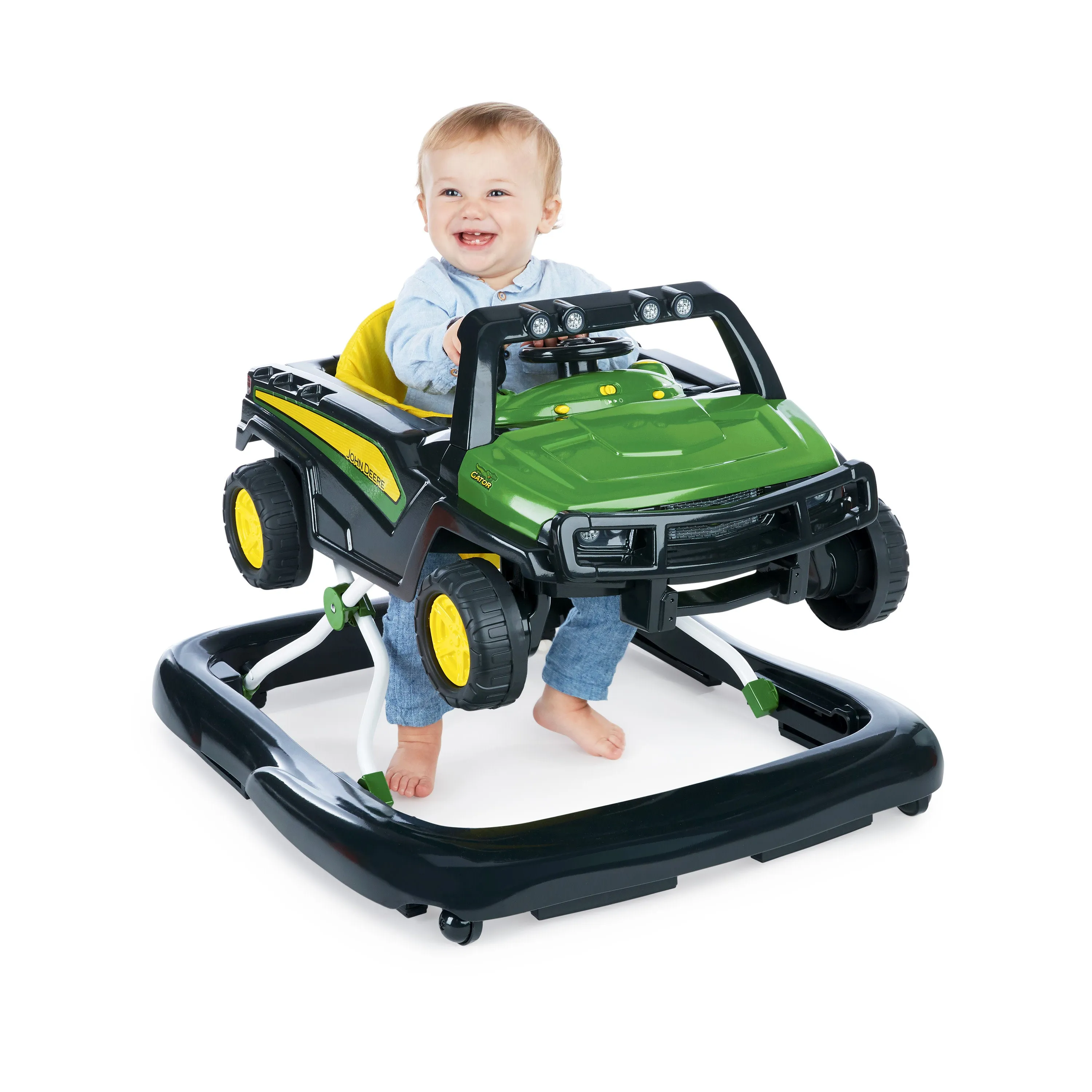 John Deere Gator 4-in-1 Green Baby Activity Walker with 4 Ways to Play