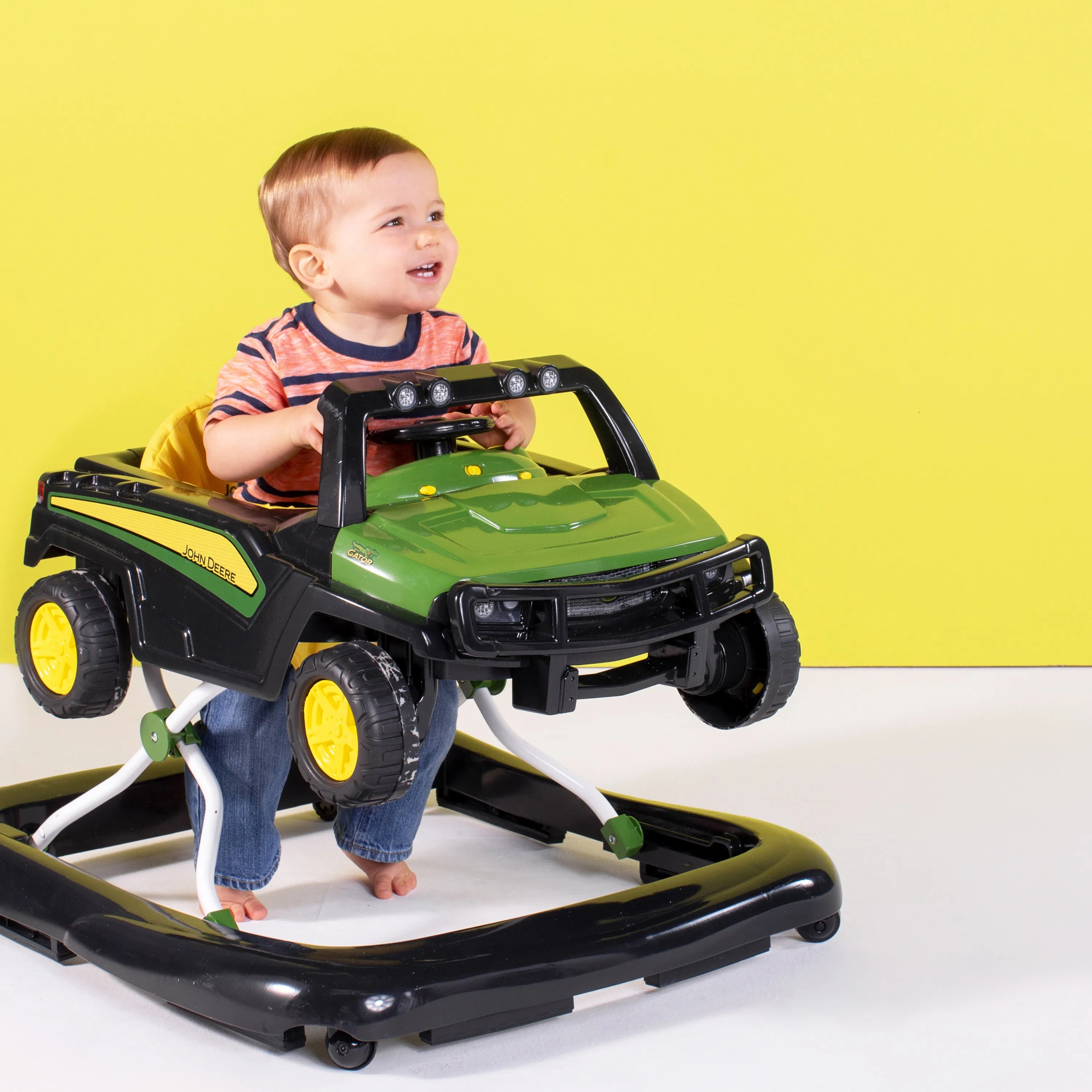 John Deere Gator 4-in-1 Green Baby Activity Walker with 4 Ways to Play