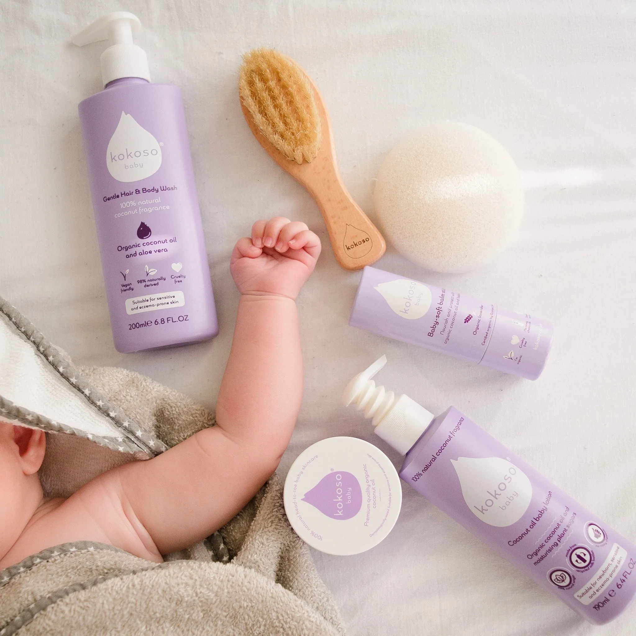 Kokoso Scented Baby Gift Set - Coconut & Lavender