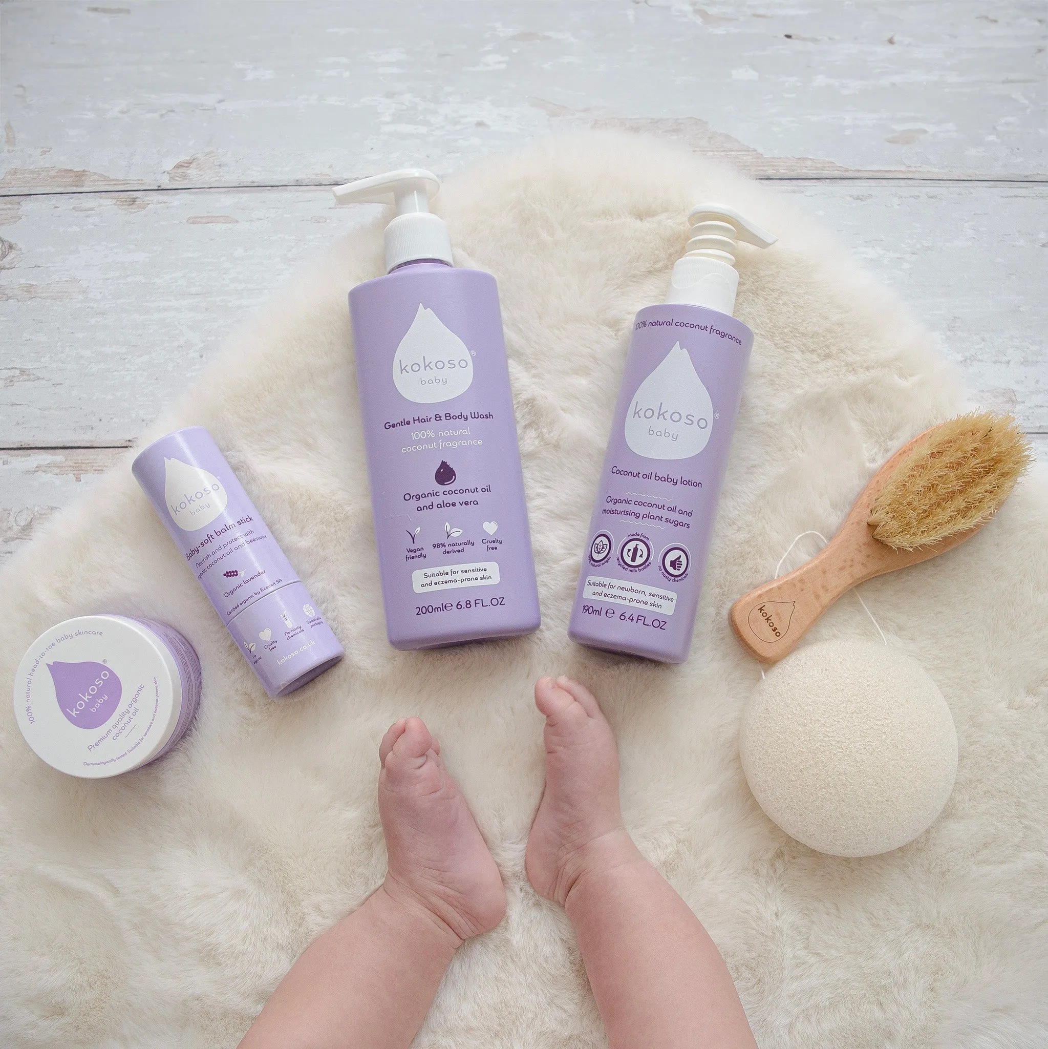 Kokoso Scented Baby Gift Set - Coconut & Lavender