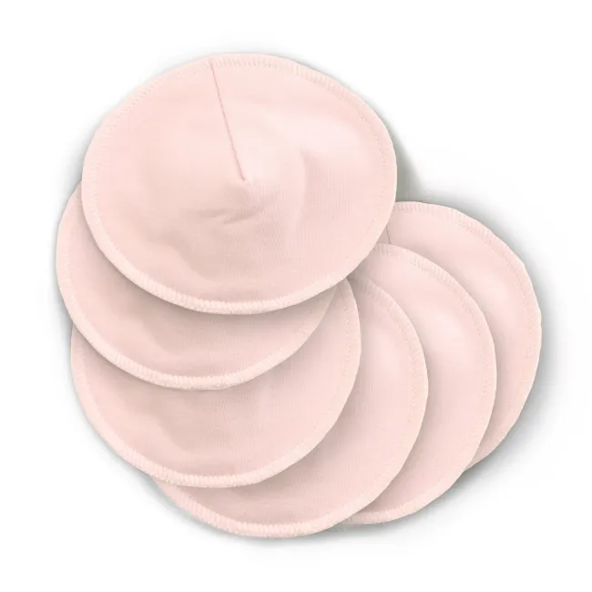 kushies baby organic jersey nursing pads 6pk - pink