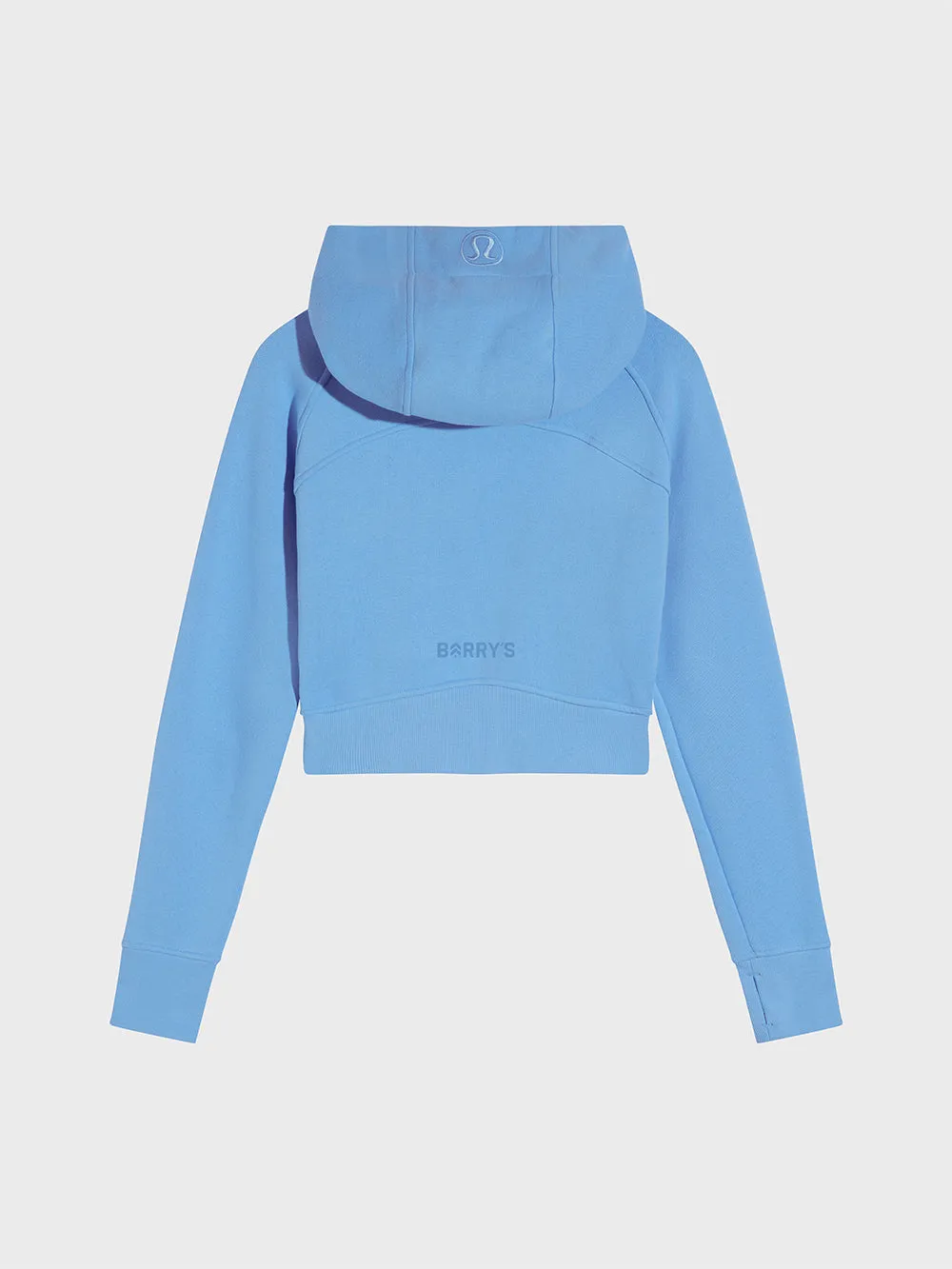 LULULEMON SINATRA BLUE SCUBA FULL ZIP CROPPED HOODIE