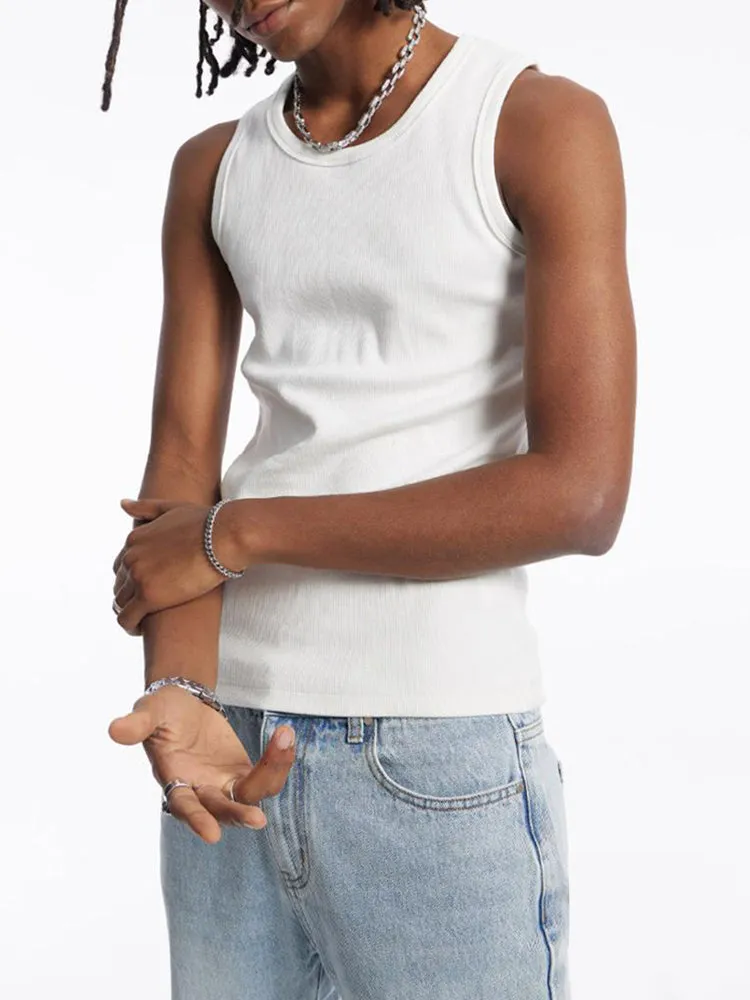 Mens Genderless Casual Street Stretch Vests