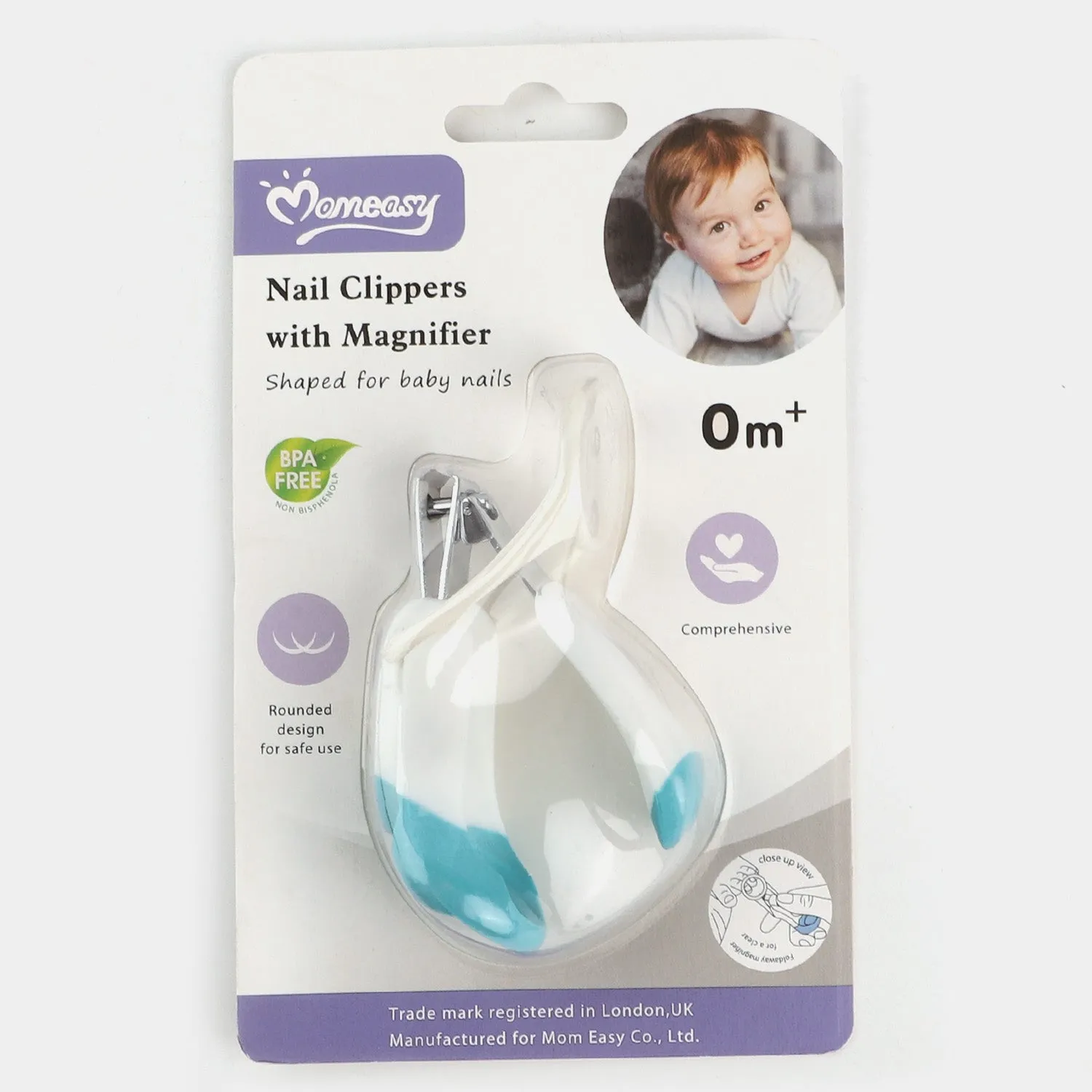 Momeasy Deluxe Baby Nail Clipper with magnifier 0  | C-Green