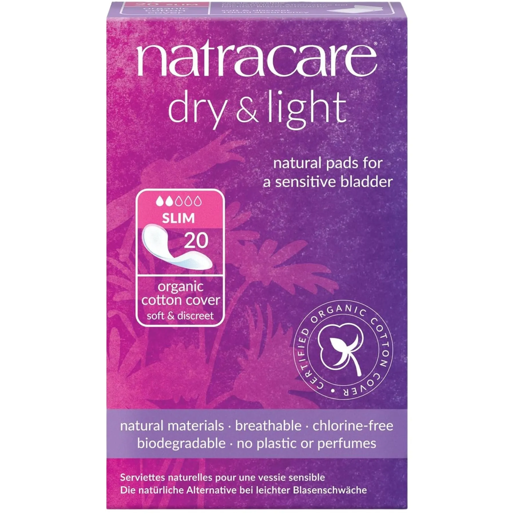 NatraCare Dry   Light Slim Incontinence Pads 20ct