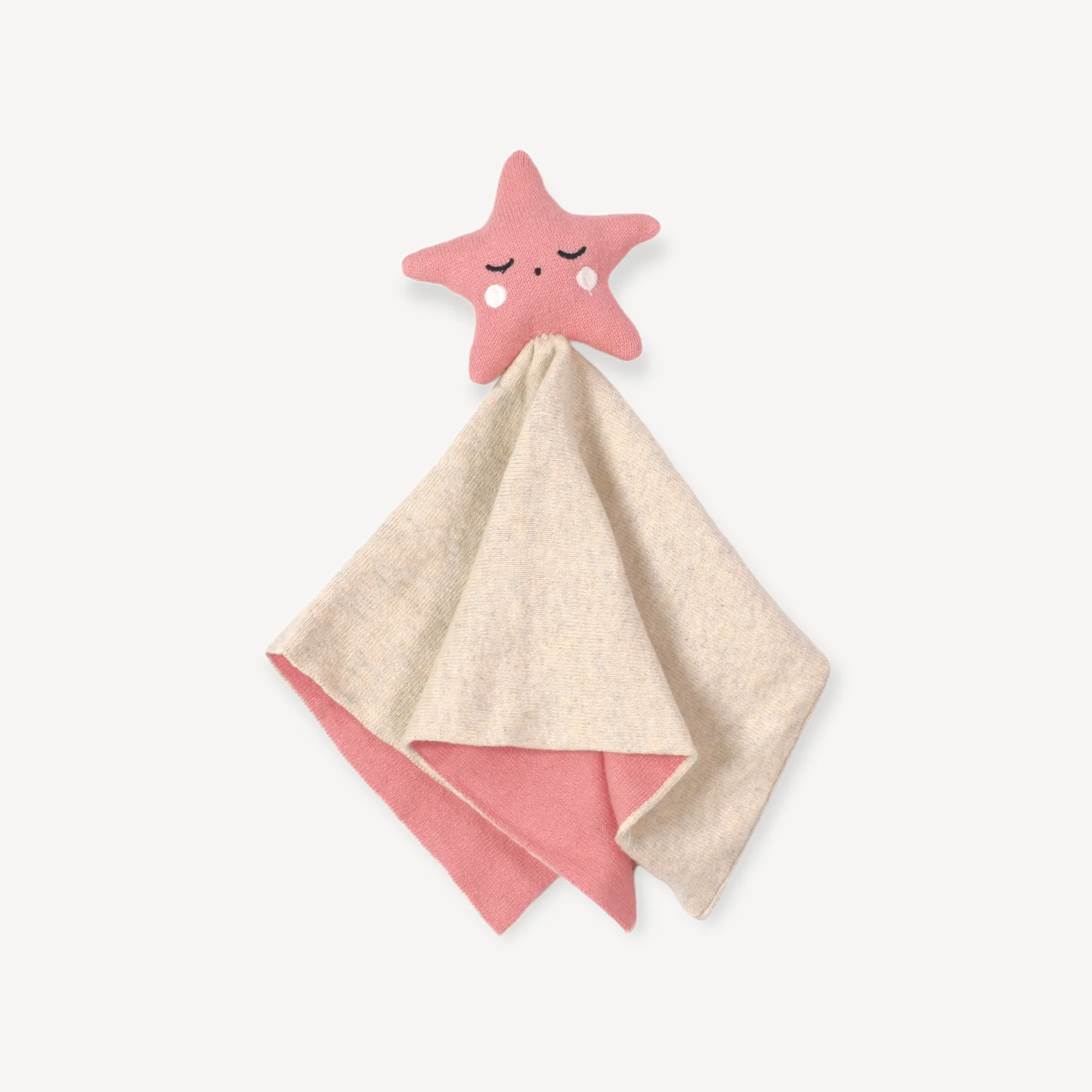 Organic Baby Lovey Security Blanket Cuddle Cloth  - Star (2 Colors)