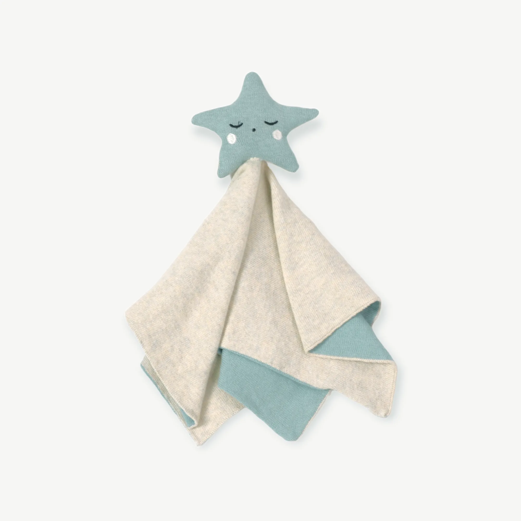 Organic Baby Lovey Security Blanket Cuddle Cloth  - Star (2 Colors)