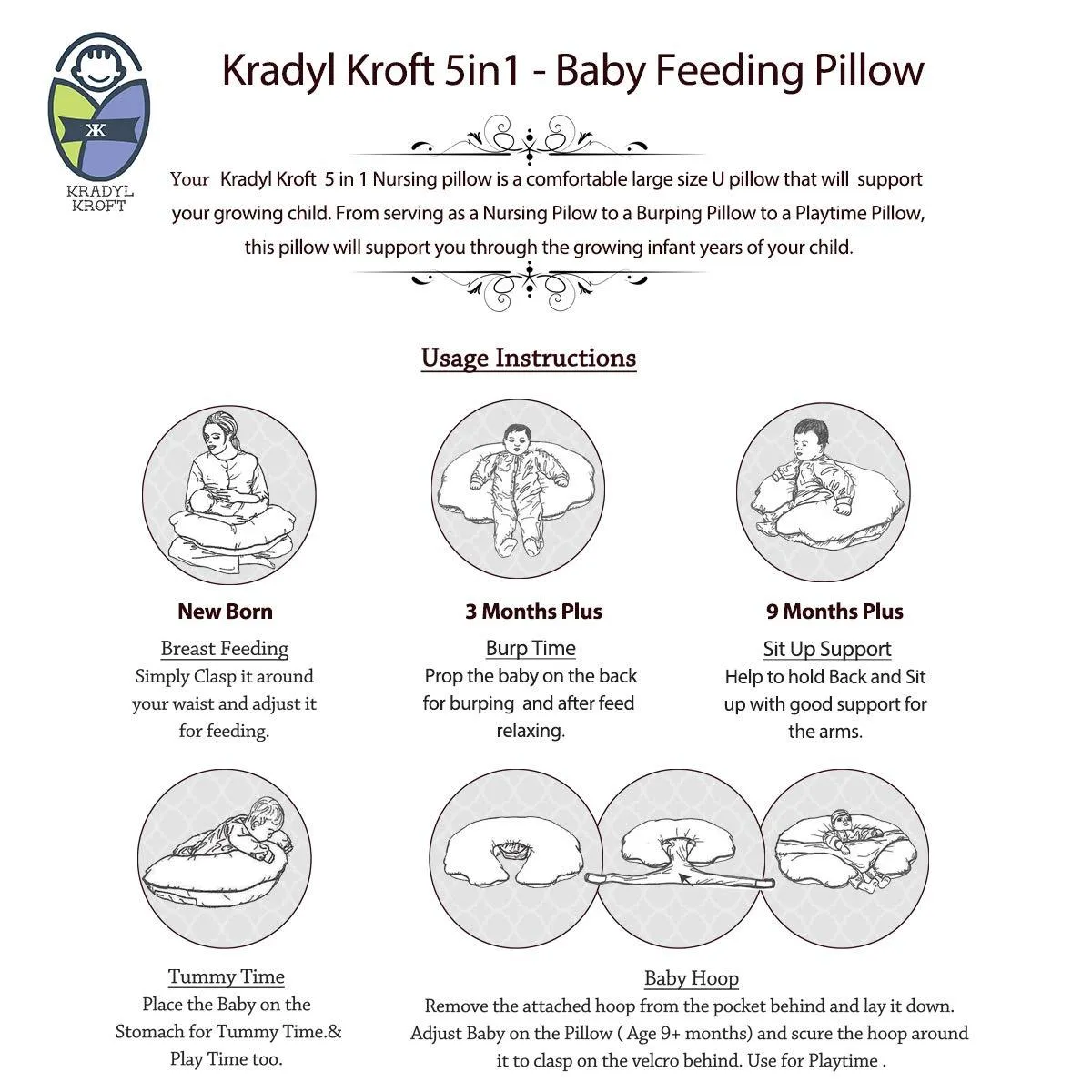 Penguin - Baby Feeding Pillow | Nursing Pillow | Breastfeeding Pillow