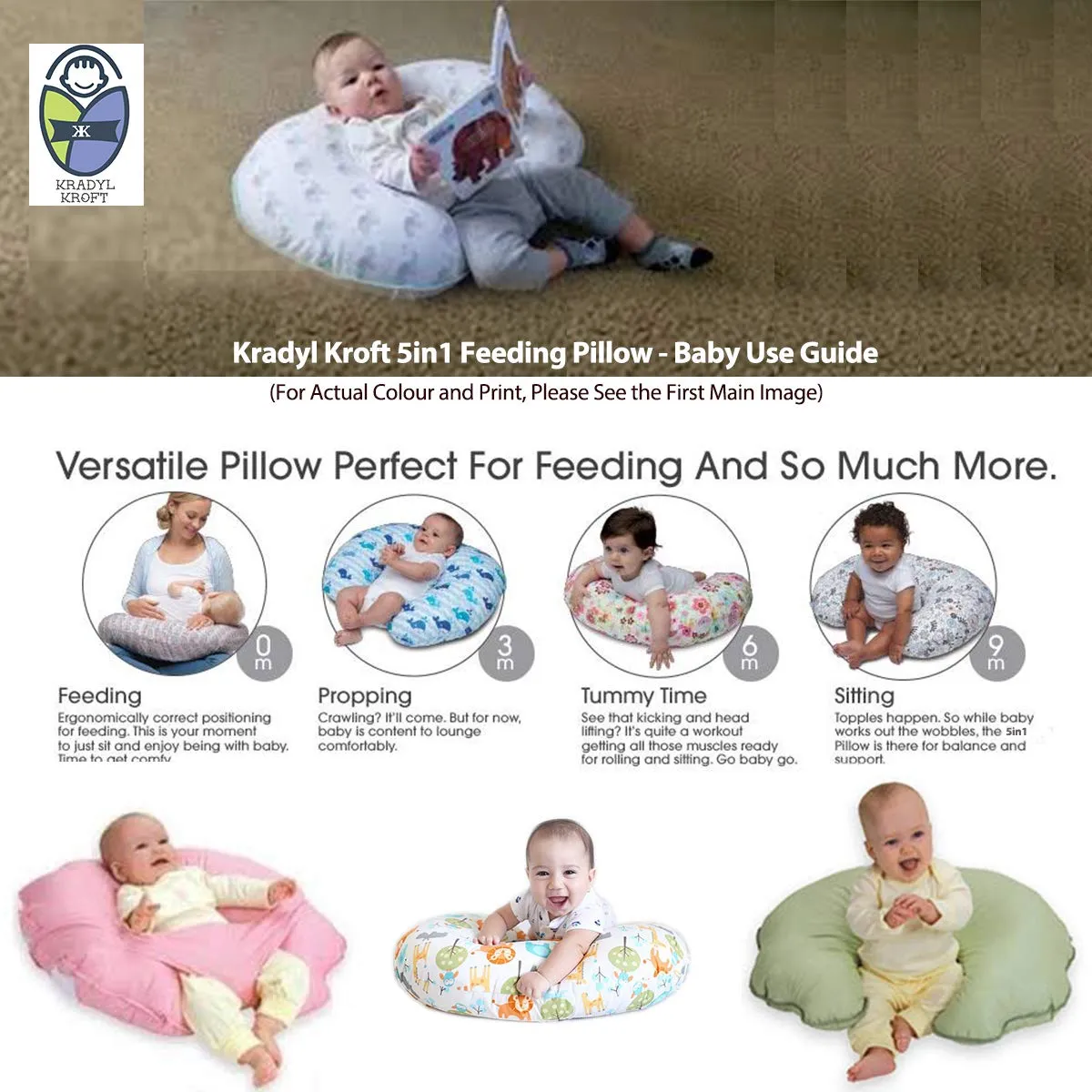 Penguin - Baby Feeding Pillow | Nursing Pillow | Breastfeeding Pillow