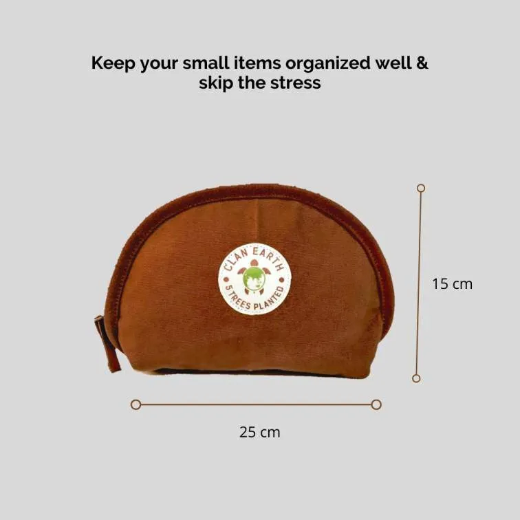 Pika Pouch - Plastic-Free & Cruelty-Free Organizer - Walnut Brown